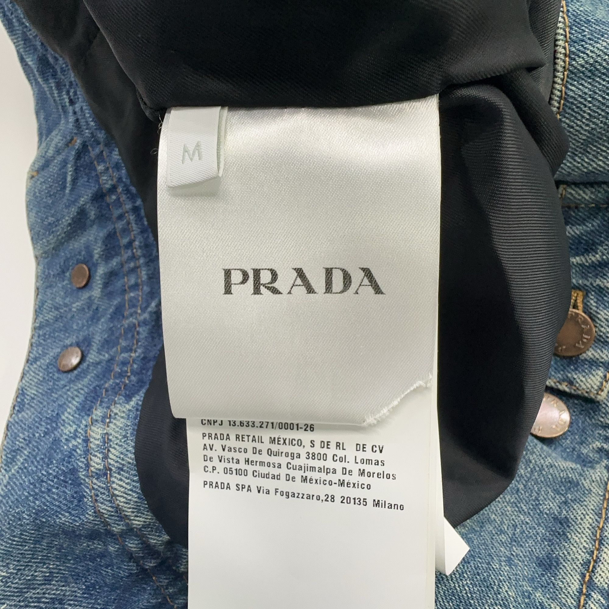 Prada Prada Crystal Embellished Denim Vest Size M Size US M / EU 48-50 / 2 - 5 Thumbnail