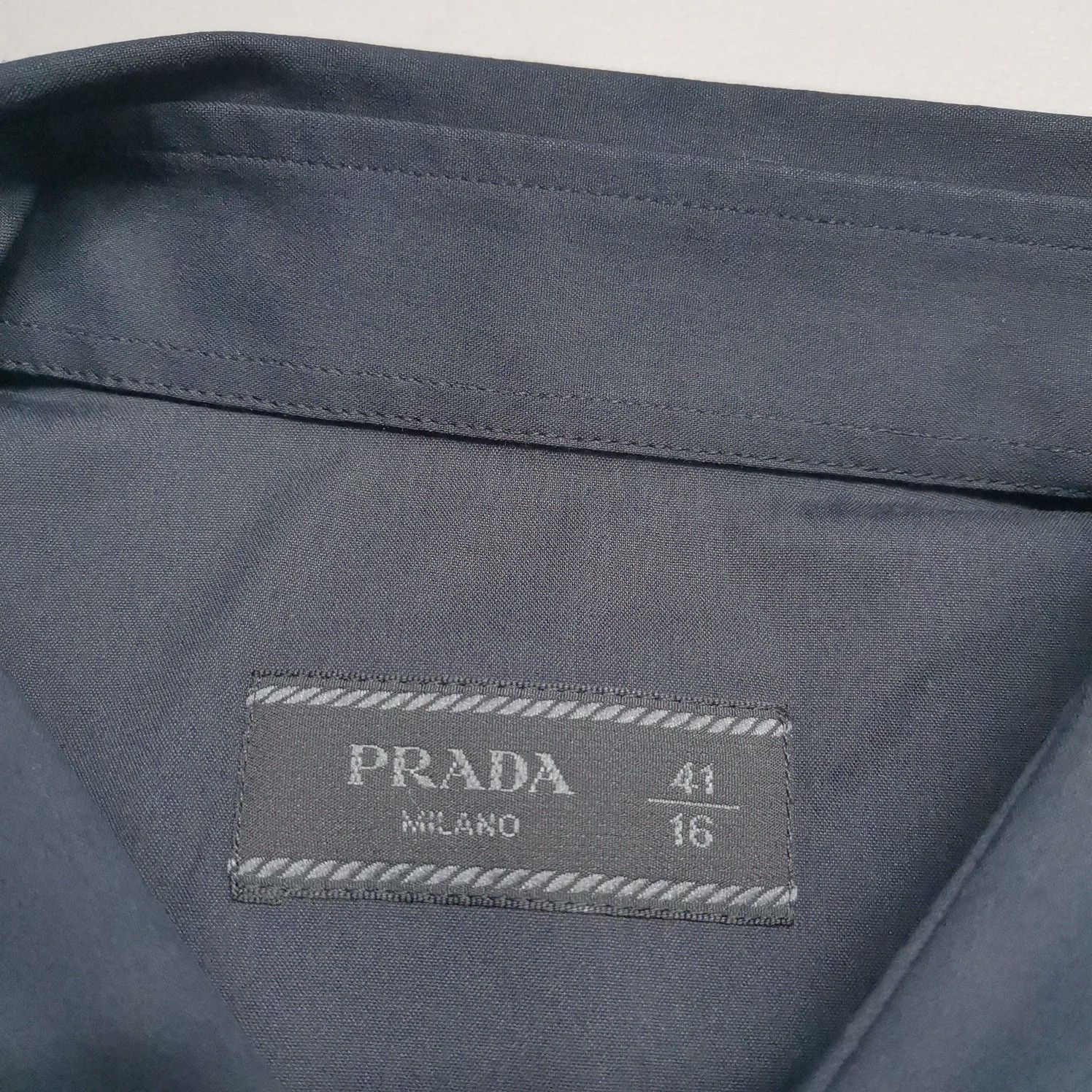 Prada Prada Logo Long Sleeve Shirt Size L Size US L / EU 52-54 / 3 - 3 Thumbnail