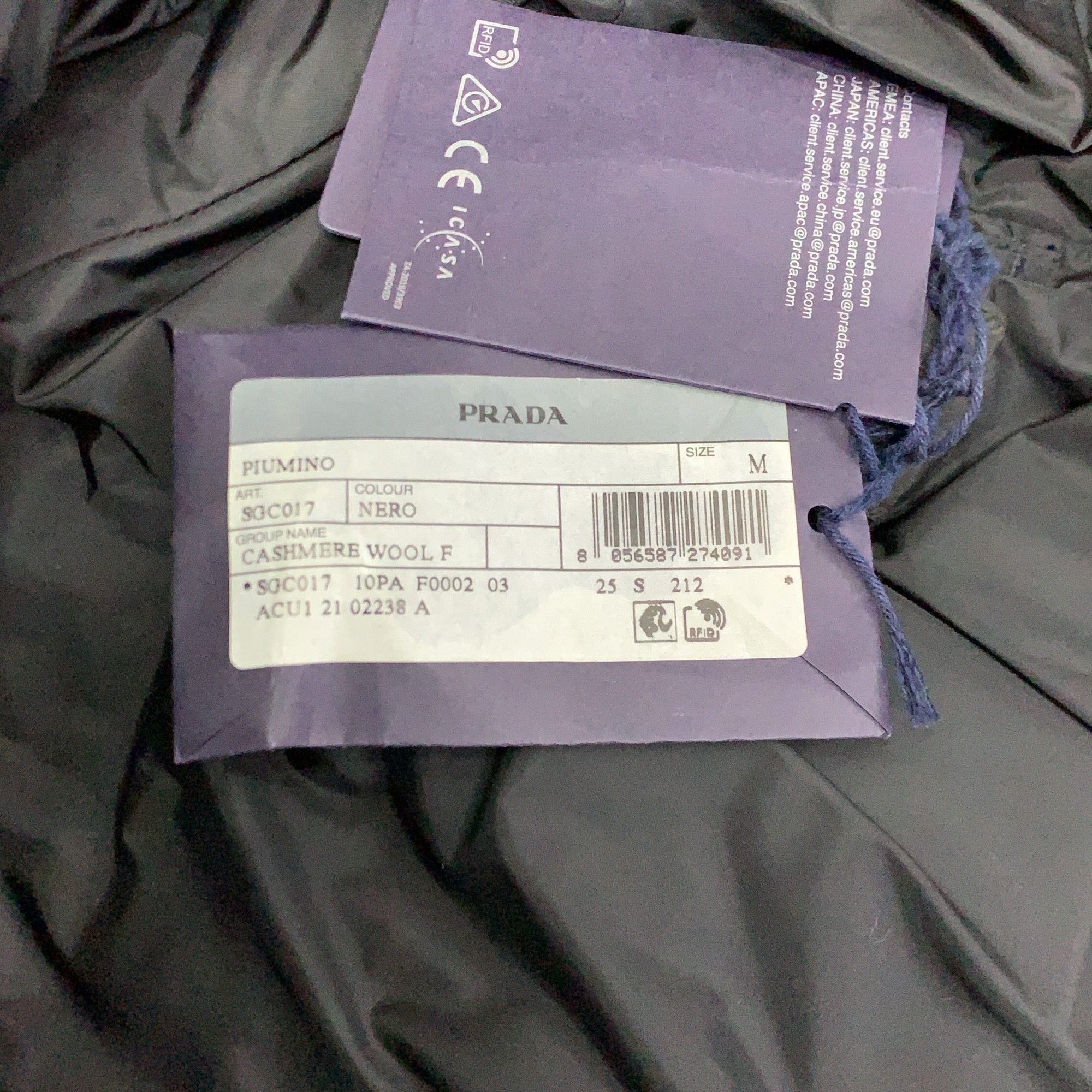 Prada Prada Logo Knit Down Jacket Size M Size US M / EU 48-50 / 2 - 5 Thumbnail