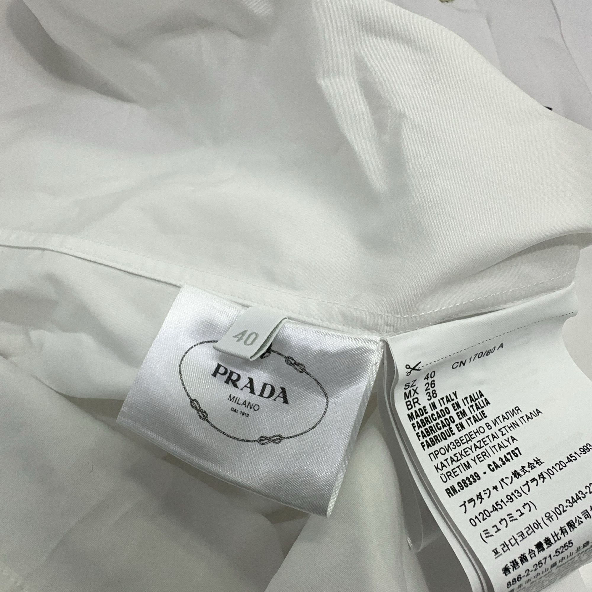 Prada Prada Poplin Button Up Shirt Size 40 Size S / US 4 / IT 40 - 6 Thumbnail