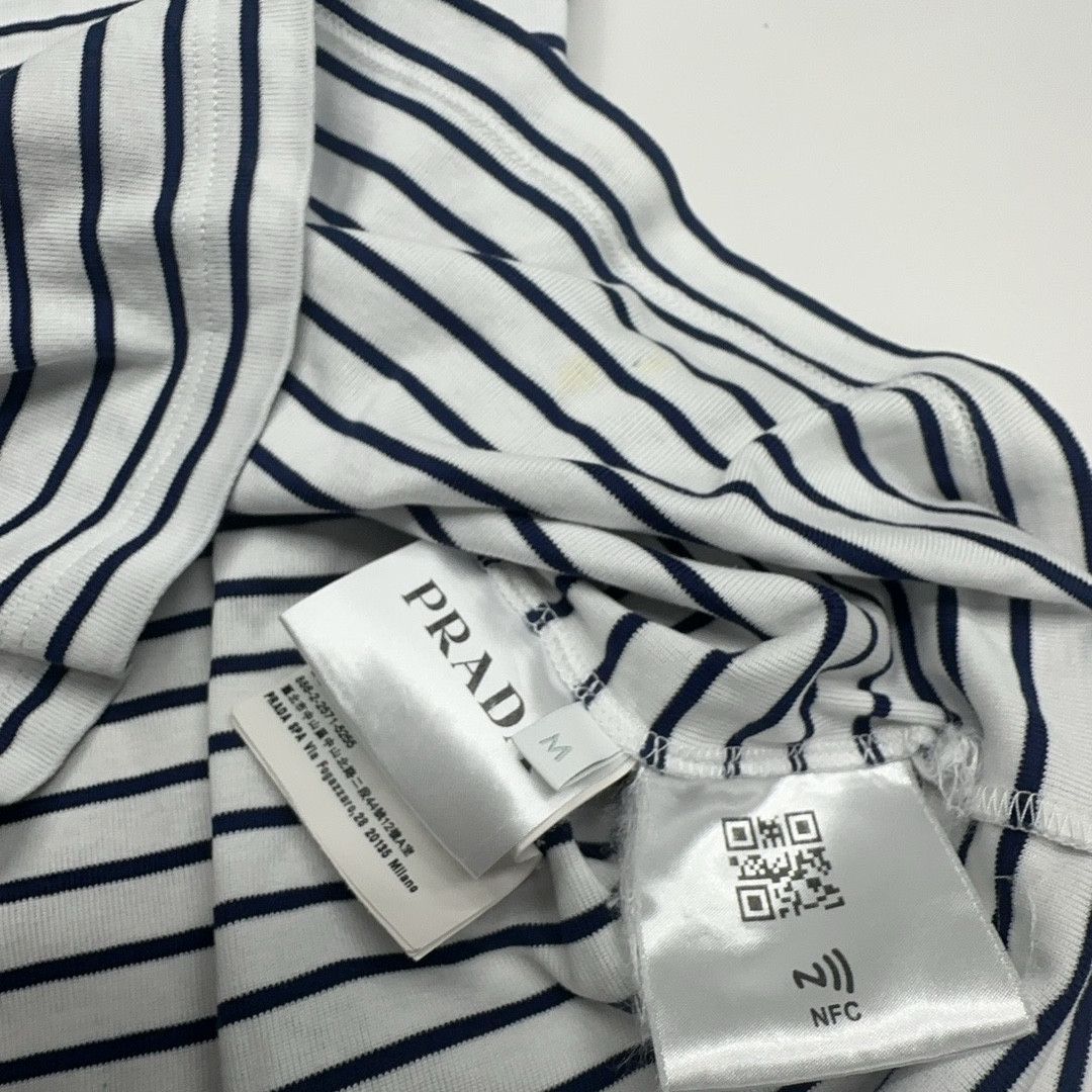 Prada Prada Striped T-Shirt Size M Size US M / EU 48-50 / 2 - 6 Thumbnail