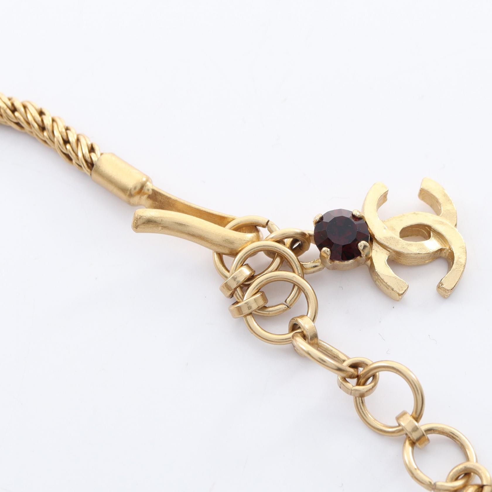 Chanel Chanel Chanel Coco Mark Gripoix Necklace Metal Necklace DUTY FREE for USA Size ONE SIZE - 4 Thumbnail