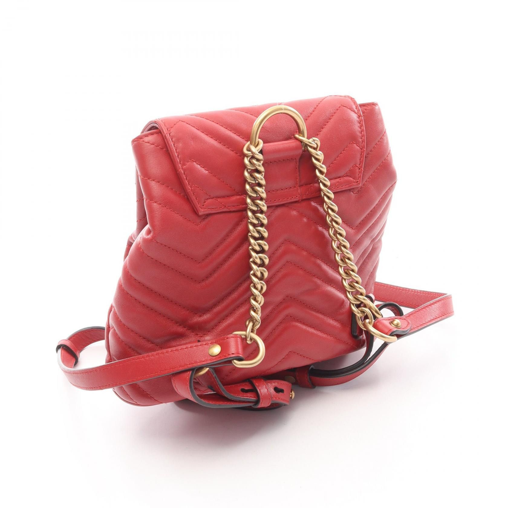 Gucci Gucci Gucci GG Marmont Leather Backpack Leather Backpack 528129 DUTY FREE for USA Size ONE SIZE - 2 Thumbnail