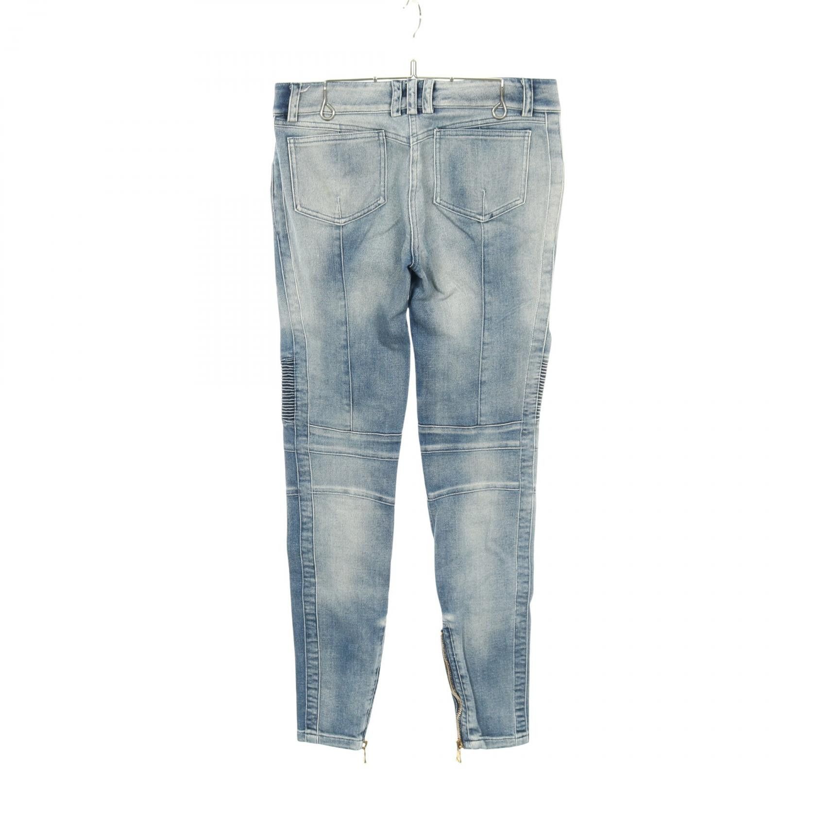 Balmain Balmain Balmain Biker Skinny Cotton Denim Pants Textile Bottoms DUTY FREE for USA Size ONE SIZE - 2 Thumbnail