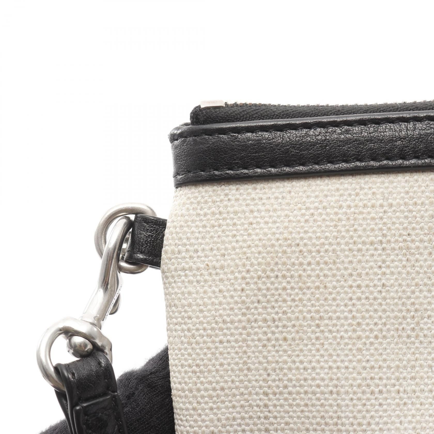 Yves Saint Laurent Yves Saint Laurent Saint Laurent Paris Rive Gauche Canvas Leather Clutch Bag Textile Clutch Bag 565722 DUTY FREE for USA Size ONE SIZE - 8 Thumbnail