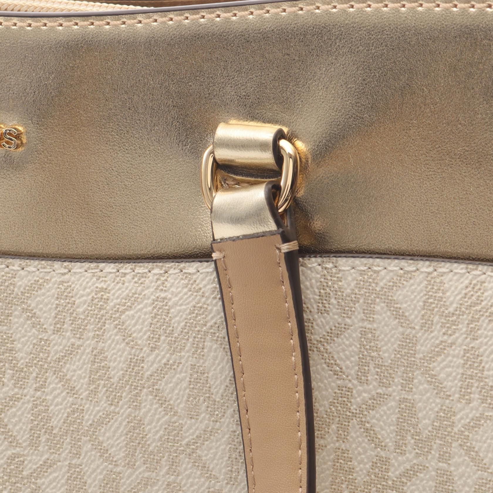 Michael Kors Michael Kors Michael Kors Jet Set Travel Coated Canvas Tote Bag Plastic / Synthetic Tote Bag DUTY FREE for USA Size ONE SIZE - 7 Thumbnail