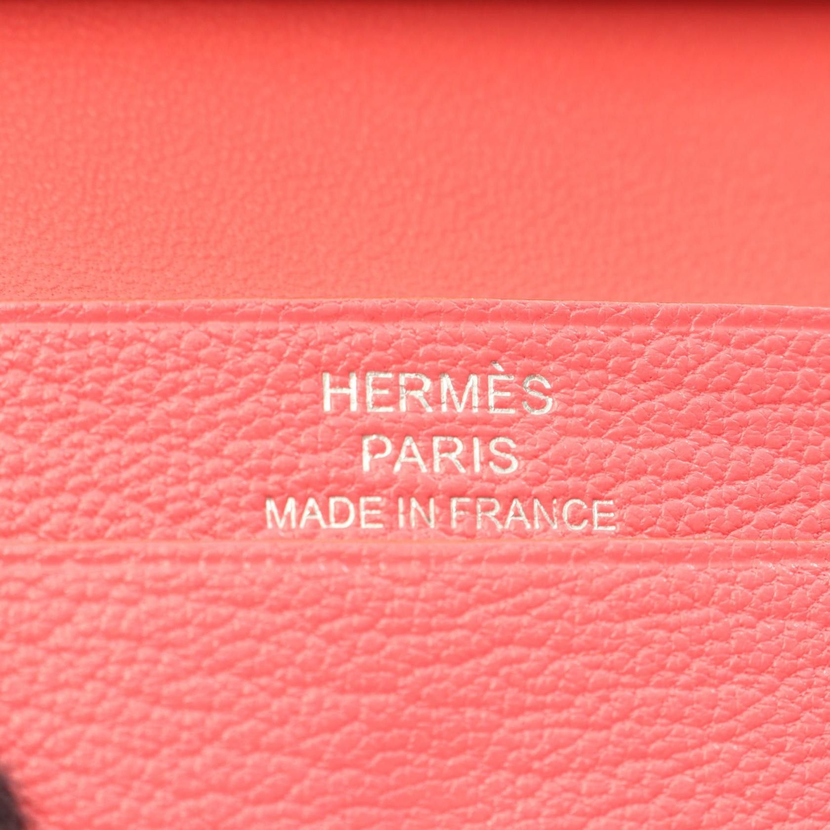 Hermes Hermes Hermes Bearn Mini Chevre Card Case Leather Card Case Stamp X (2016) DUTY FREE for USA Size ONE SIZE - 5 Thumbnail