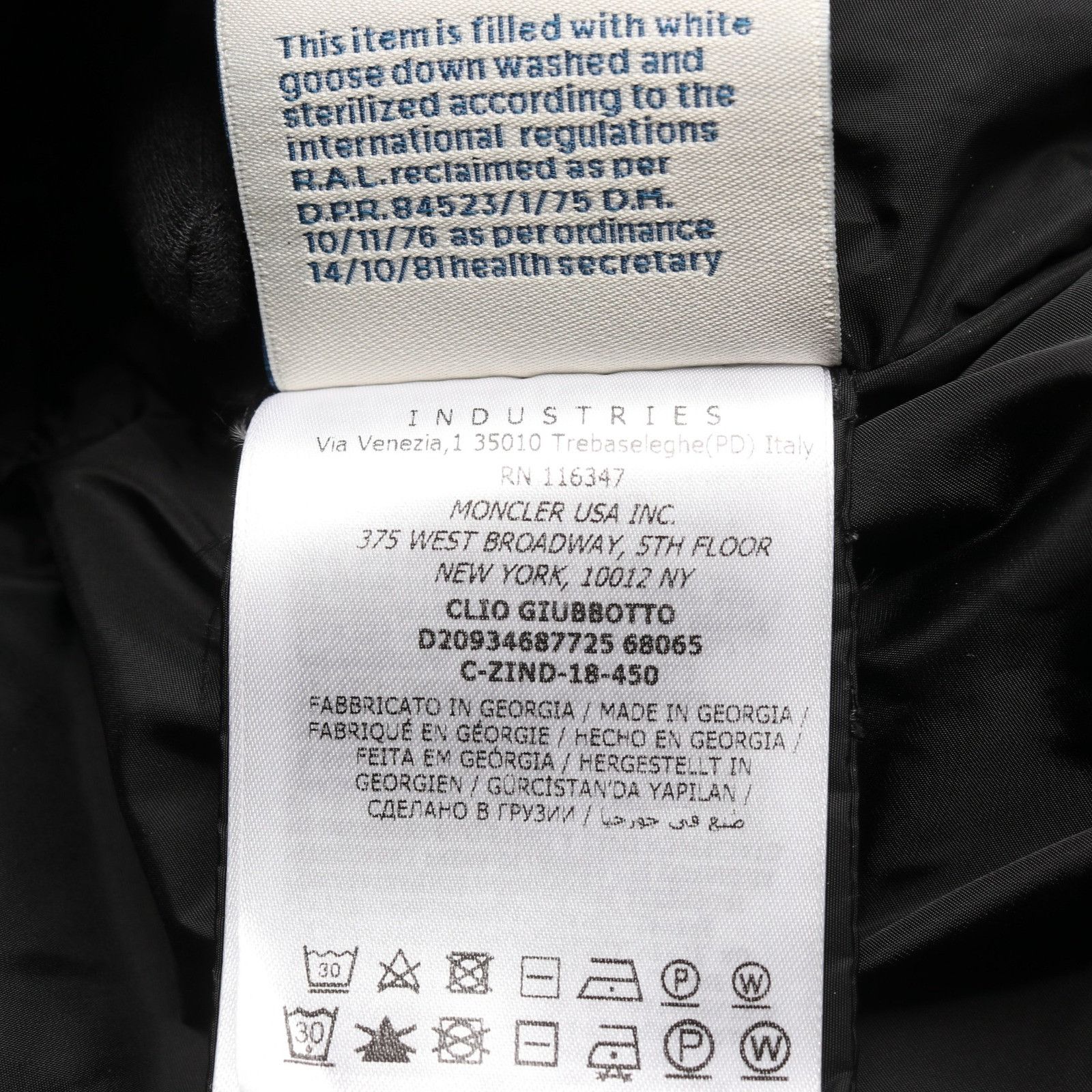 Moncler Moncler Moncler CLIO Nylon Down Jacket Textile Outerwear 4687725 DUTY FREE for USA Size ONE SIZE - 5 Thumbnail