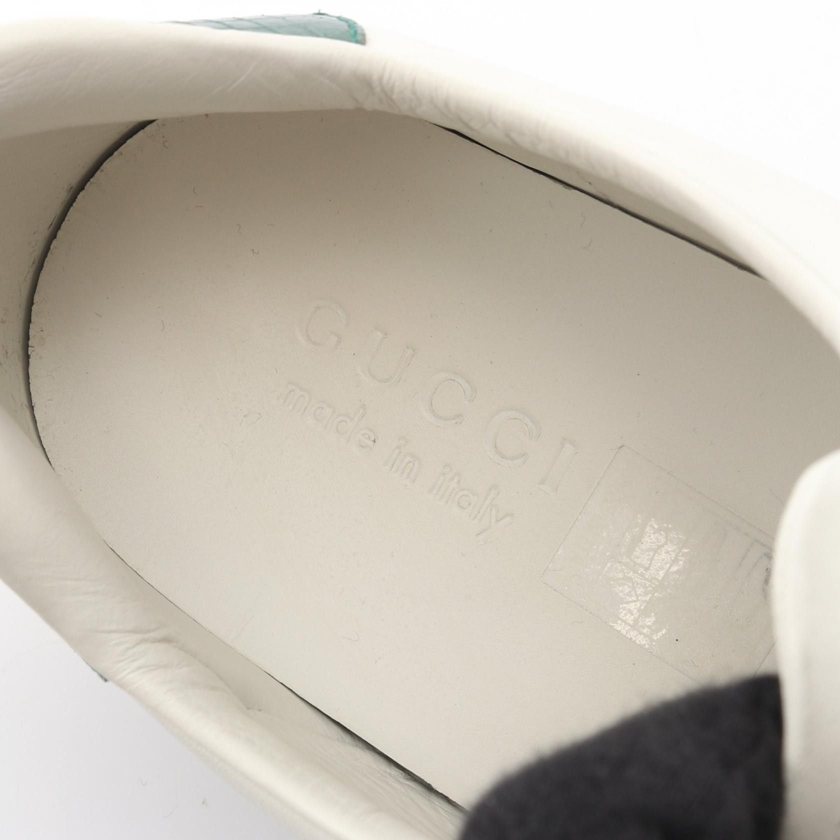 Gucci Gucci Gucci Embroidery Leather Sneakers Leather Shoes 456230 DUTY FREE for USA Size ONE SIZE - 5 Thumbnail