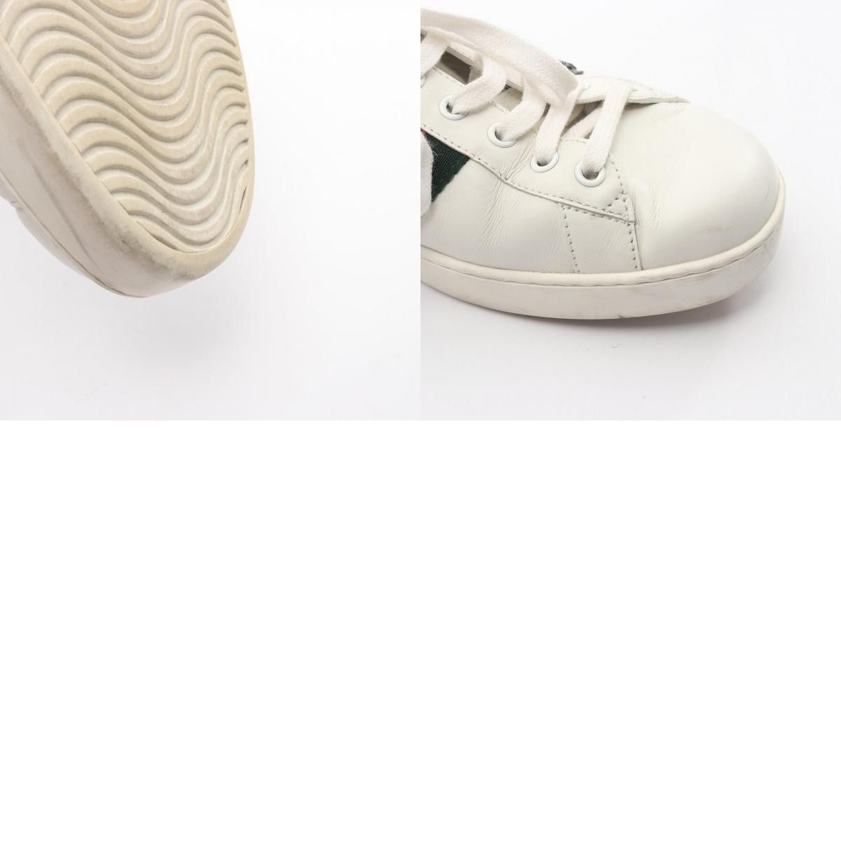 Gucci Gucci Gucci Embroidery Leather Sneakers Leather Shoes 456230 DUTY FREE for USA Size ONE SIZE - 10 Thumbnail