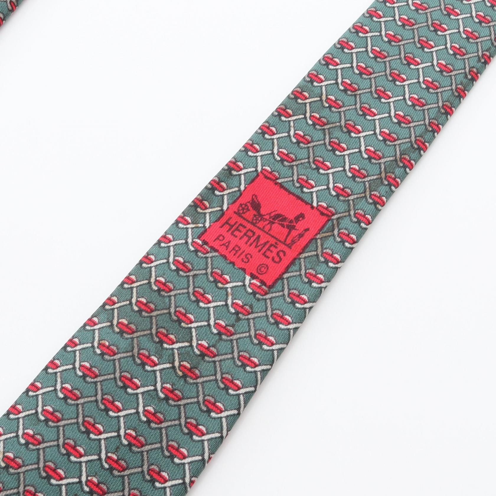 Hermes Hermes Hermes Silk Tie Textile Necktie 7060TA DUTY FREE for USA Size ONE SIZE - 7 Thumbnail