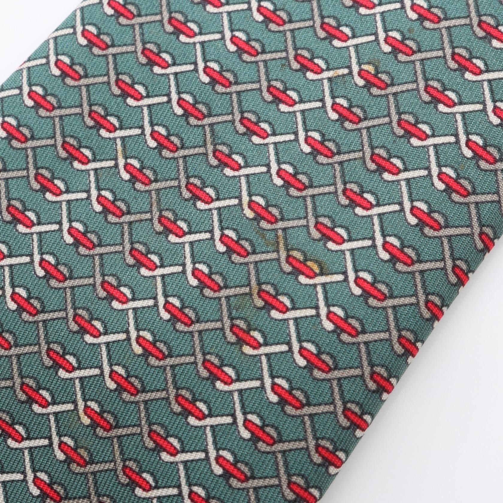 Hermes Hermes Hermes Silk Tie Textile Necktie 7060TA DUTY FREE for USA Size ONE SIZE - 10 Thumbnail