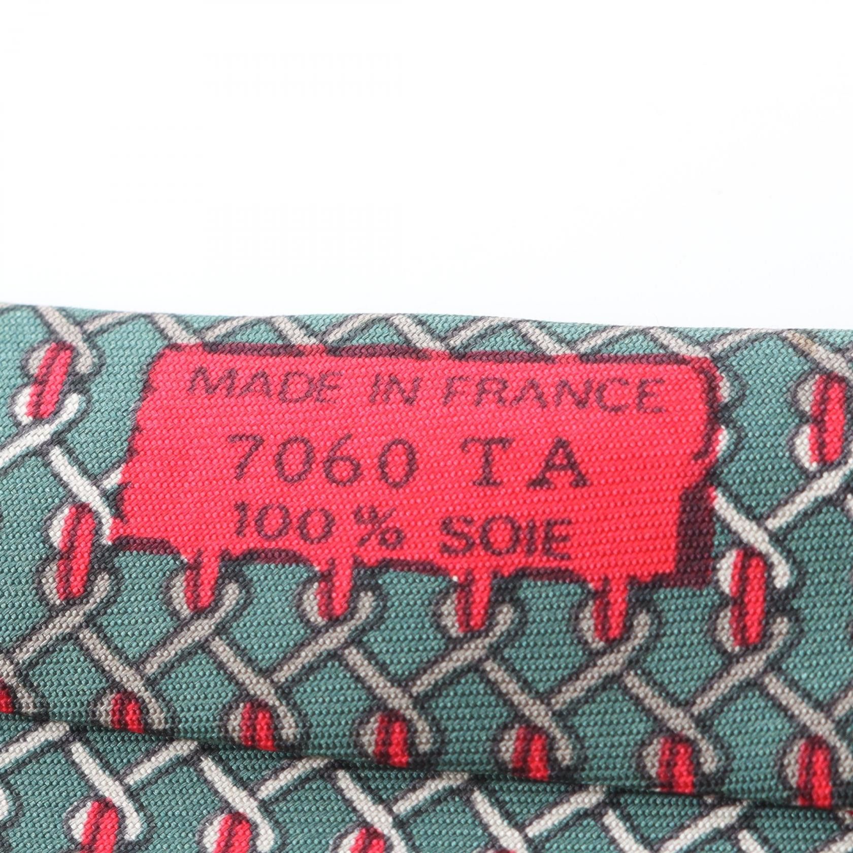 Hermes Hermes Hermes Silk Tie Textile Necktie 7060TA DUTY FREE for USA Size ONE SIZE - 5 Thumbnail