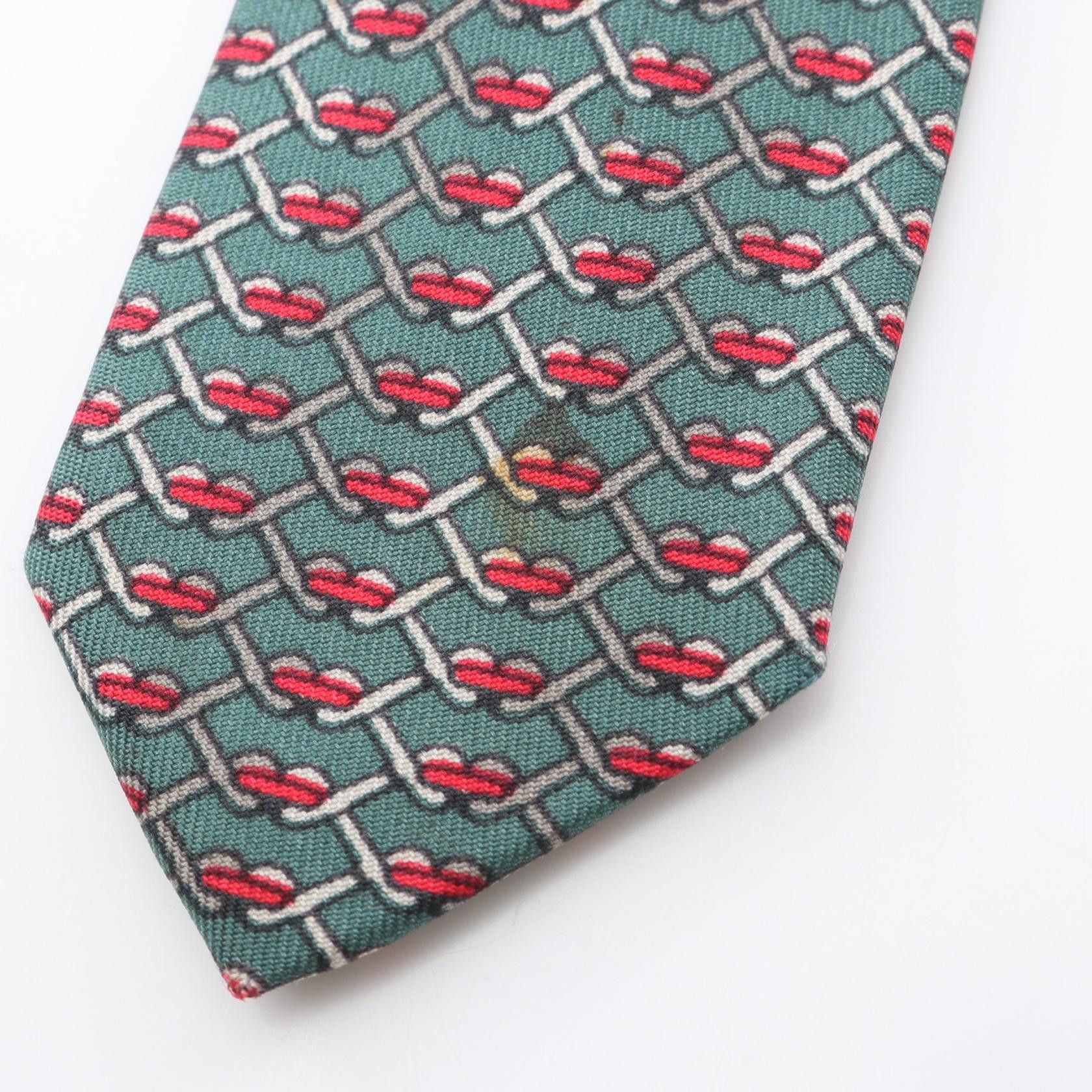 Hermes Hermes Hermes Silk Tie Textile Necktie 7060TA DUTY FREE for USA Size ONE SIZE - 9 Thumbnail