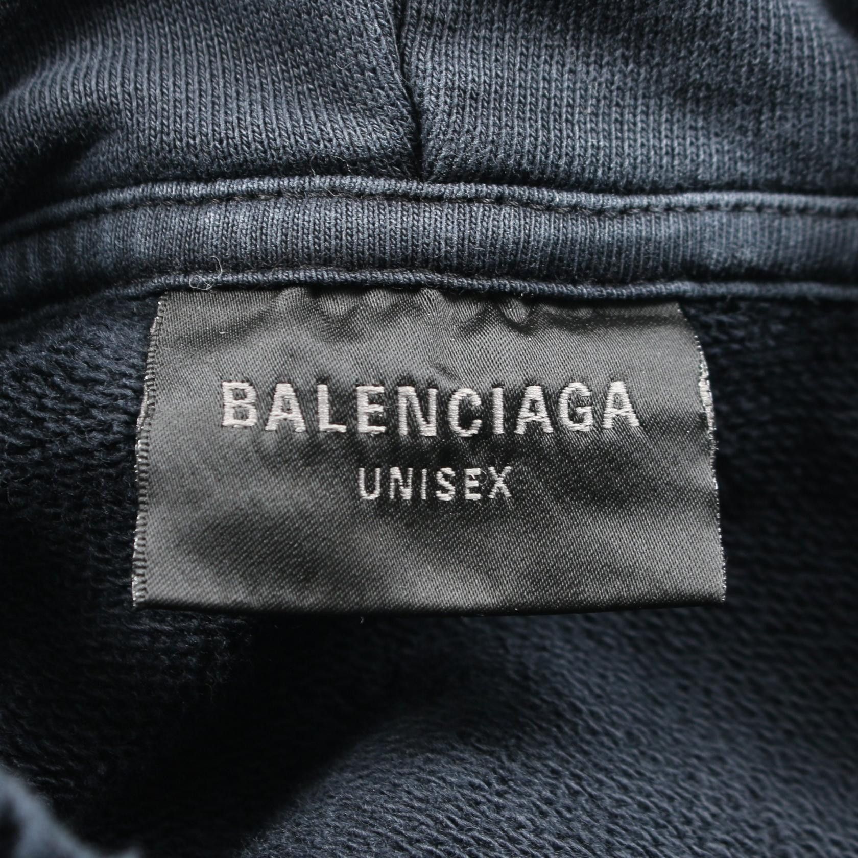 Balenciaga Balenciaga Balenciaga TAPE TYPE RIPPED POCKET HOODIE Cotton Hoodie Textile Sweatshirts & Hoodies 744190 DUTY FREE for USA Size ONE SIZE - 3 Thumbnail