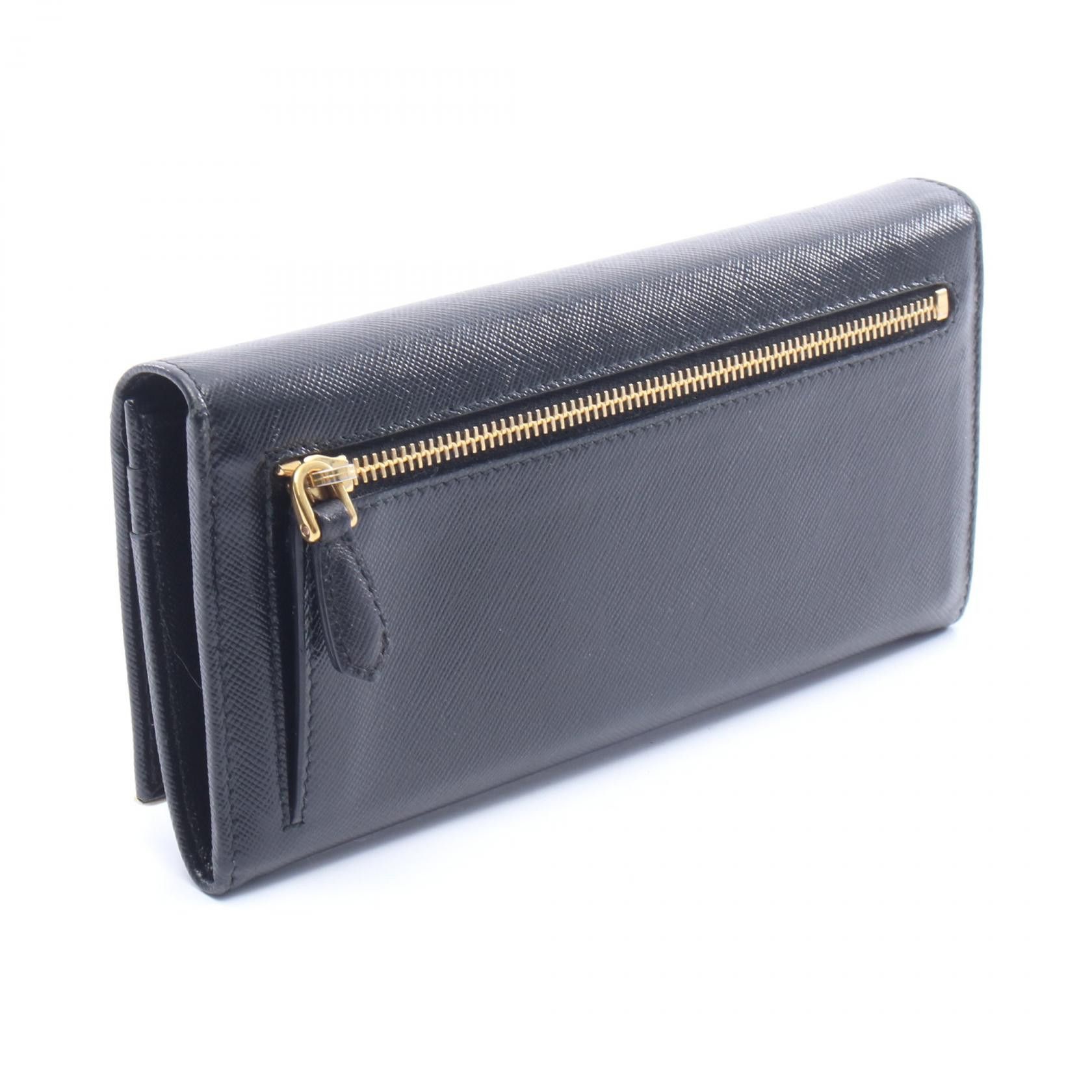 Prada Prada Prada Saffiano long bifold wallet Leather Long Wallet DUTY FREE for USA Size ONE SIZE - 2 Thumbnail