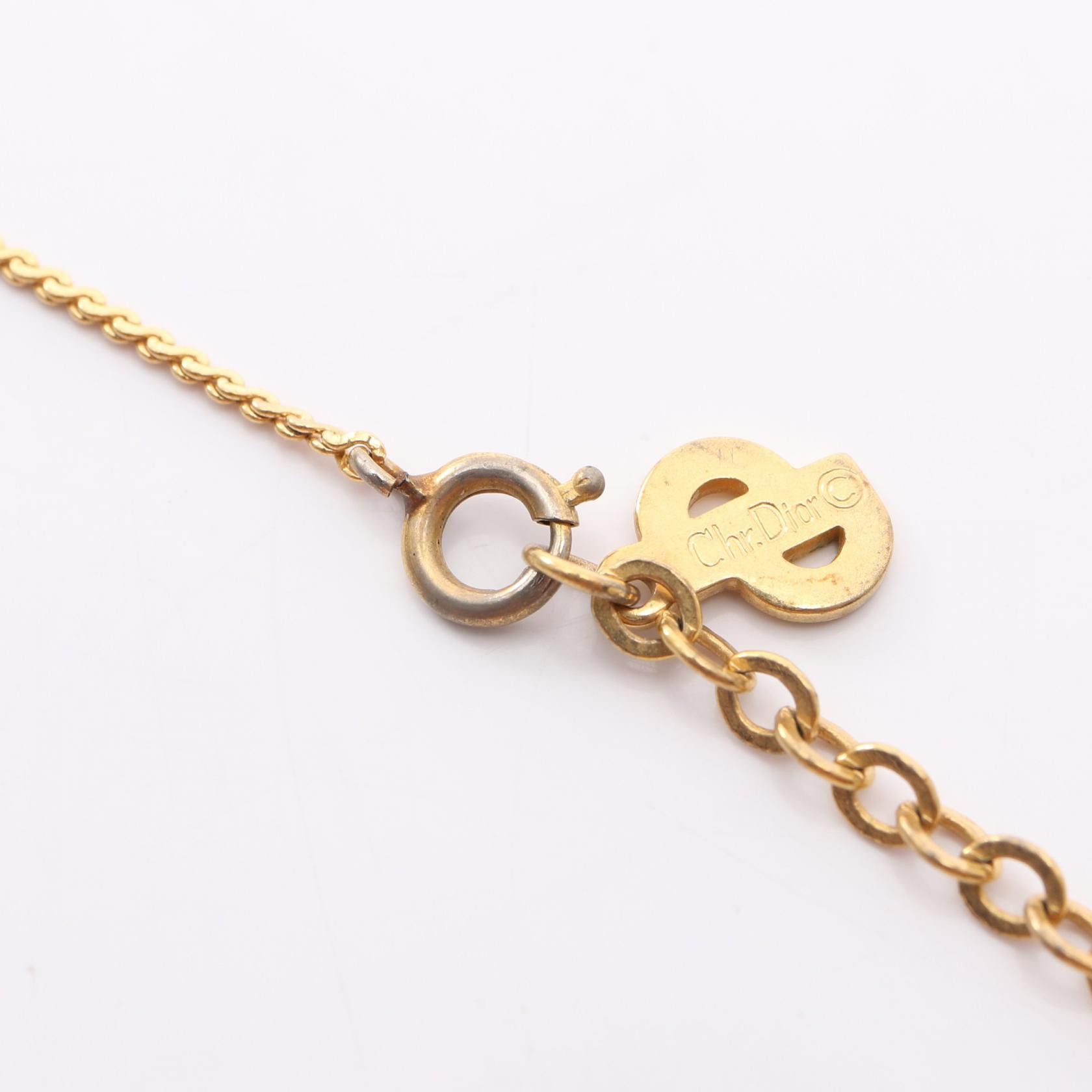 Dior Dior Dior CD logo necklace Metal Necklace DUTY FREE for USA Size ONE SIZE - 4 Thumbnail