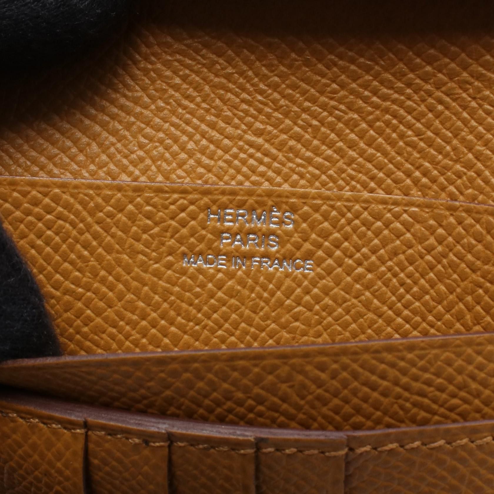 Hermes Hermes Hermes Bearn Compact Calfskin Wallet Leather Short Wallet Stamp W (2024) DUTY FREE for USA Size ONE SIZE - 4 Thumbnail