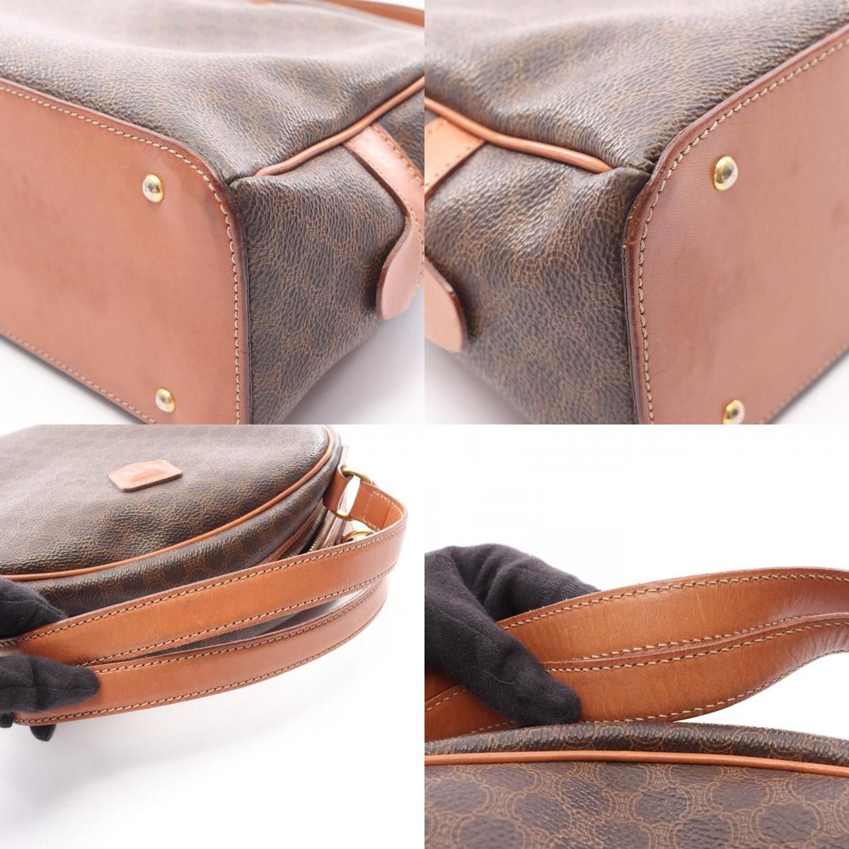 Celine Celine CELINE Macadam PVC Coated Canvas Leather Handbag Plastic / Synthetic Handbag DUTY FREE for USA Size ONE SIZE - 10 Thumbnail