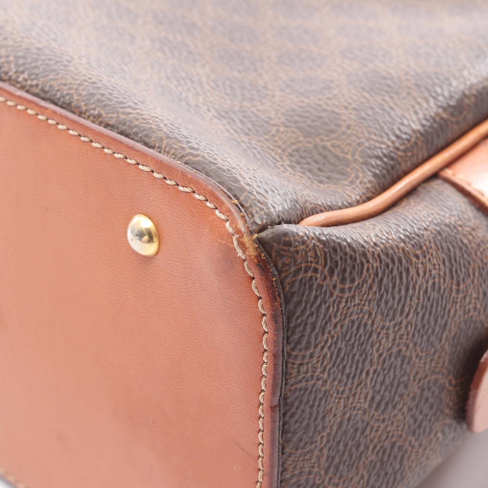 Celine Celine CELINE Macadam PVC Coated Canvas Leather Handbag Plastic / Synthetic Handbag DUTY FREE for USA Size ONE SIZE - 9 Thumbnail