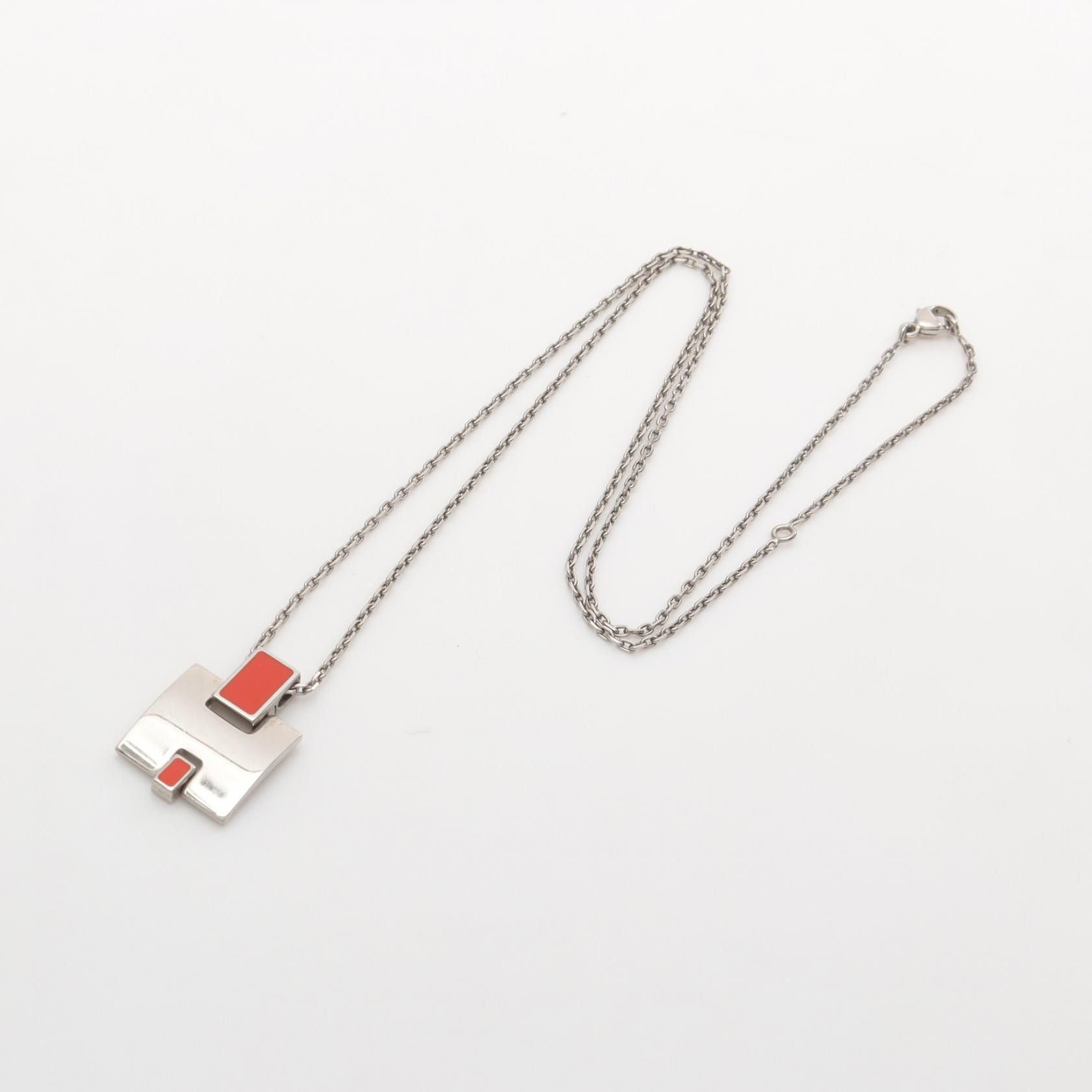 Hermes Hermes Hermes EILEEN Stainless Steel Necklace Metal Necklace DUTY FREE for USA Size ONE SIZE - 3 Thumbnail