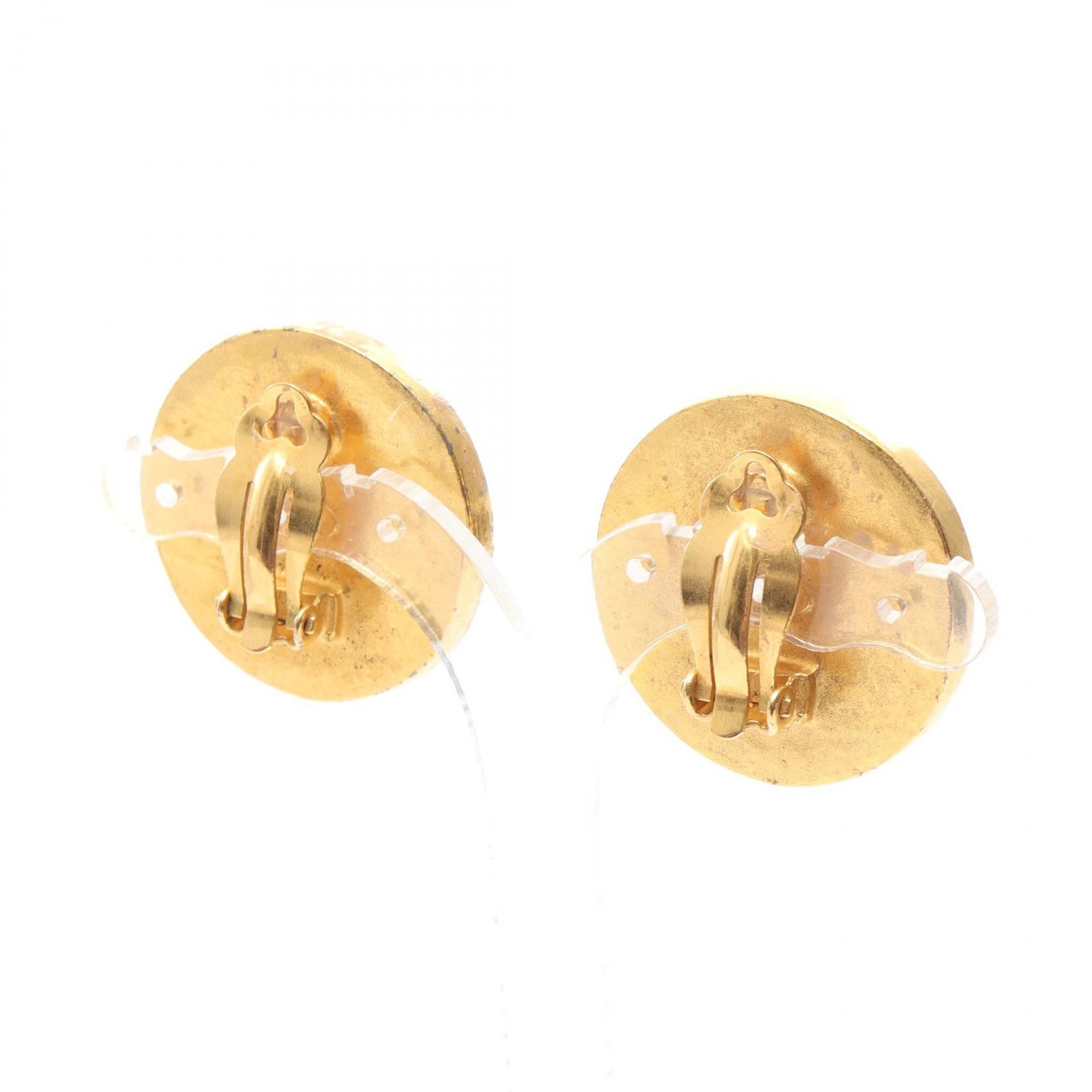 Chanel Chanel Chanel Coco Mark Shell Earrings Metal Earrings DUTY FREE for USA Size ONE SIZE - 2 Thumbnail