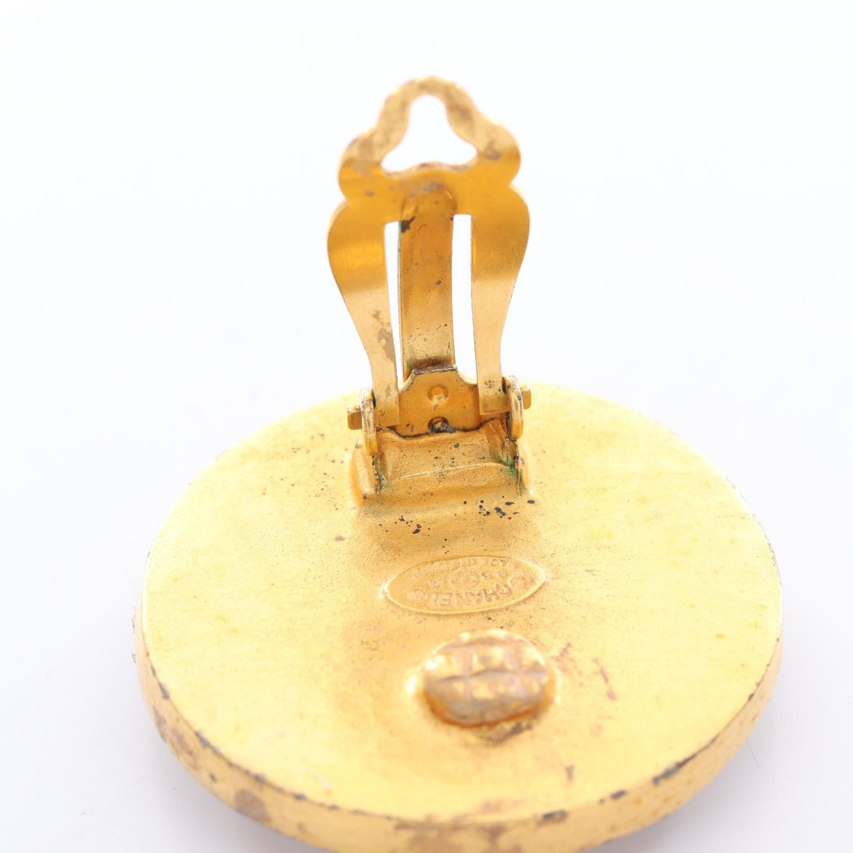 Chanel Chanel Chanel Coco Mark Shell Earrings Metal Earrings DUTY FREE for USA Size ONE SIZE - 6 Thumbnail