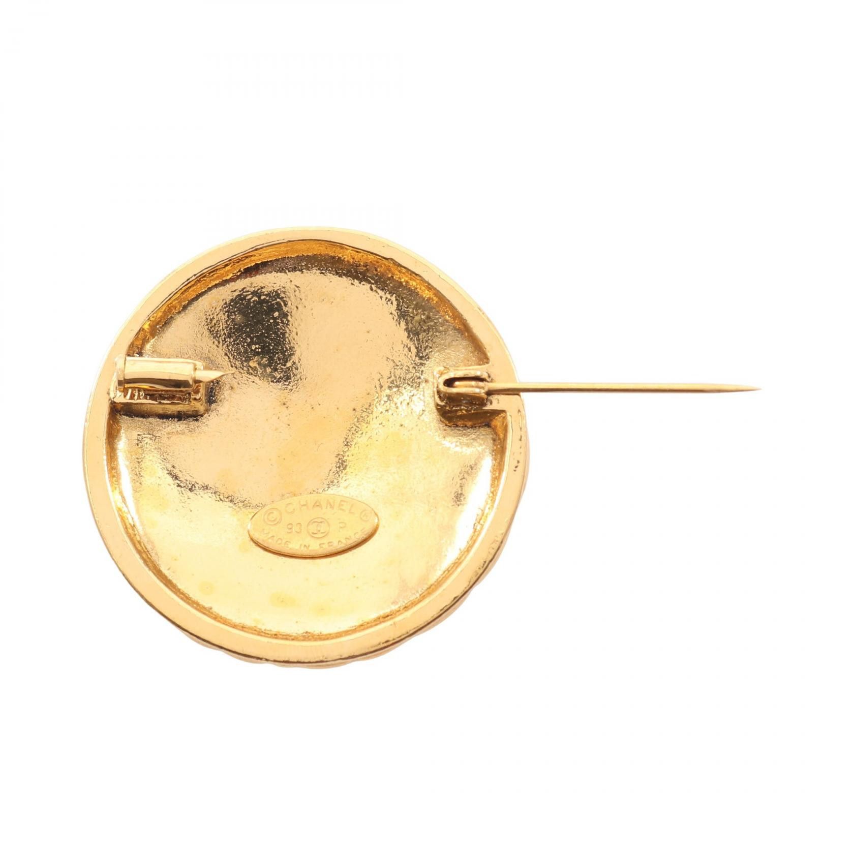 Chanel Chanel Chanel Coco Mark Matelasse Brooch Metal Brooch DUTY FREE for USA Size ONE SIZE - 2 Thumbnail