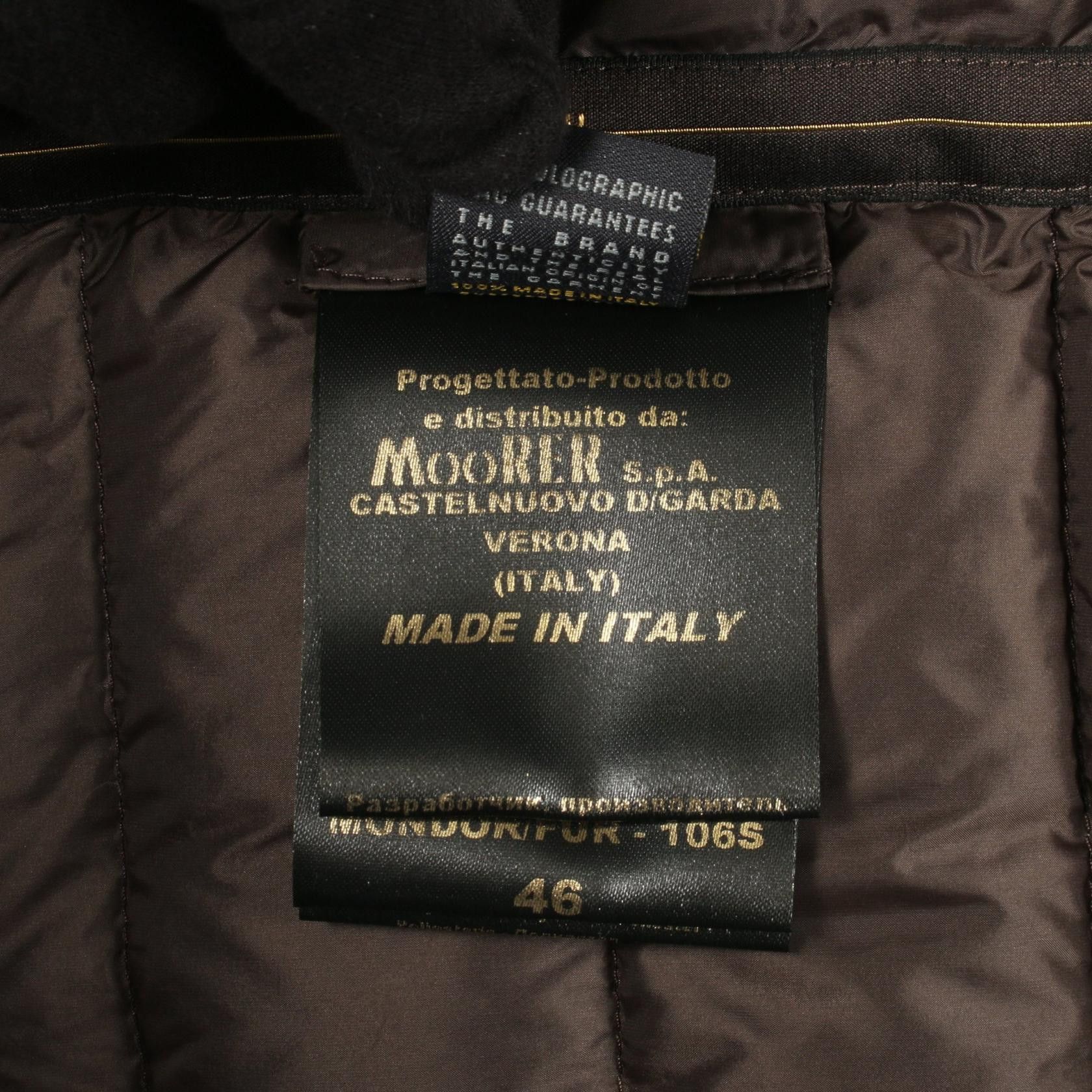 MooRER Moorer Moorer Mondor Nylon Cotton Jacket Textile Outerwear MONDOR-FUR-106S DUTY FREE for USA Size ONE SIZE - 7 Thumbnail