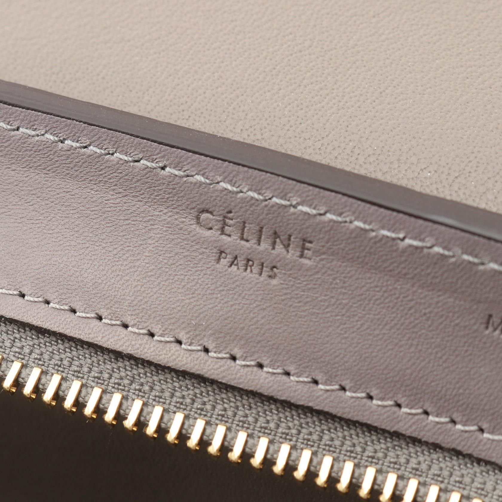 Celine Celine Celine Trapeze Small Leather Handbag Leather Handbag 174683 DUTY FREE for USA Size ONE SIZE - 4 Thumbnail