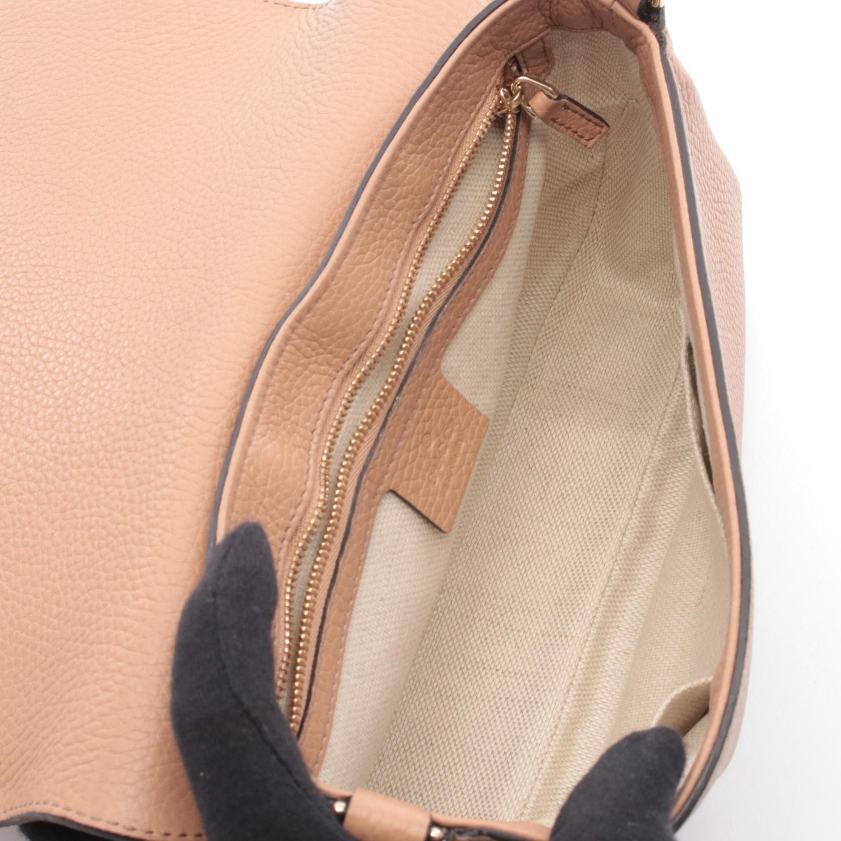 Gucci Gucci Gucci Soho Interlocking G Leather Shoulder Bag Leather Shoulder Bag 536224 DUTY FREE for USA Size ONE SIZE - 3 Thumbnail