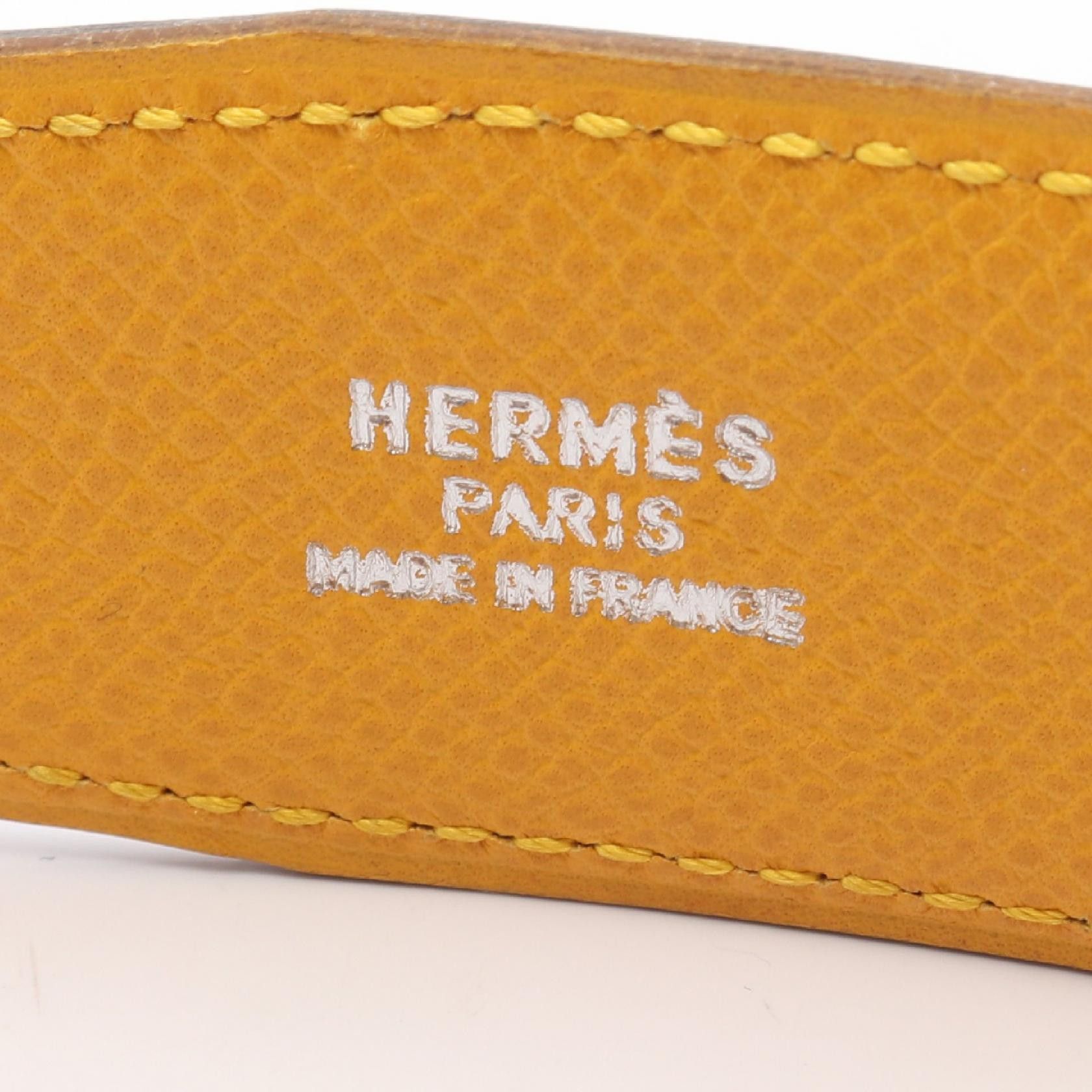 Hermes Hermes Hermes H Plaque Reversible Leather Belt Leather Belt Stamp A (1997) DUTY FREE for USA Size ONE SIZE - 4 Thumbnail