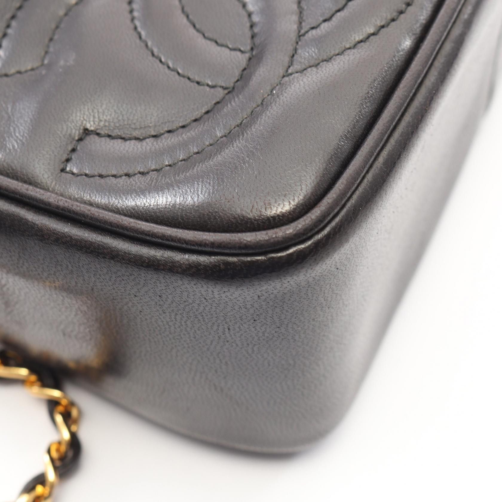 Chanel Chanel Chanel Triple Coco Mark Lambskin Shoulder Bag Leather Shoulder Bag DUTY FREE for USA Size ONE SIZE - 7 Thumbnail