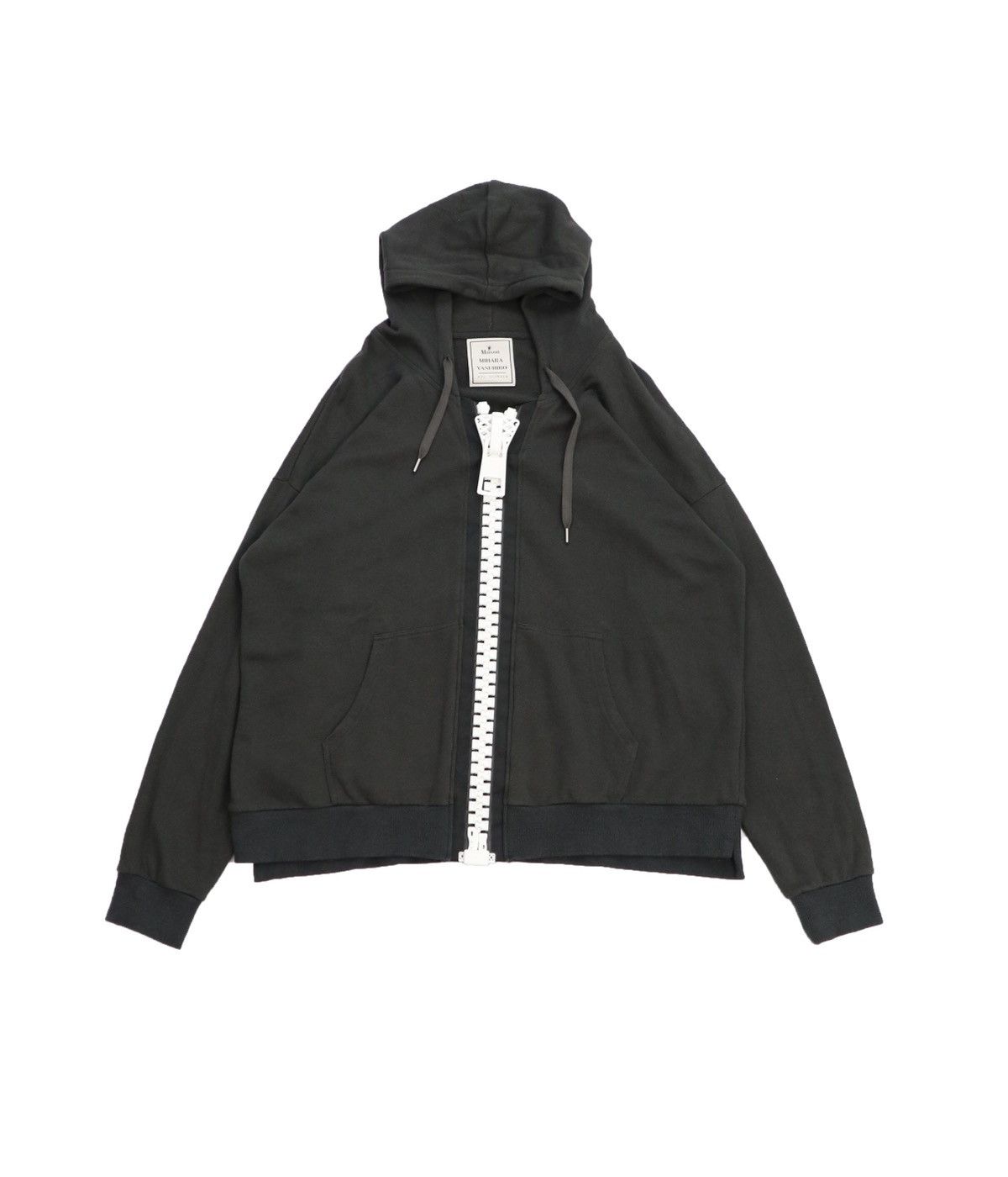 Miharayasuhiro Maison Mihara Yasuhiro Big zip oversized hoodie