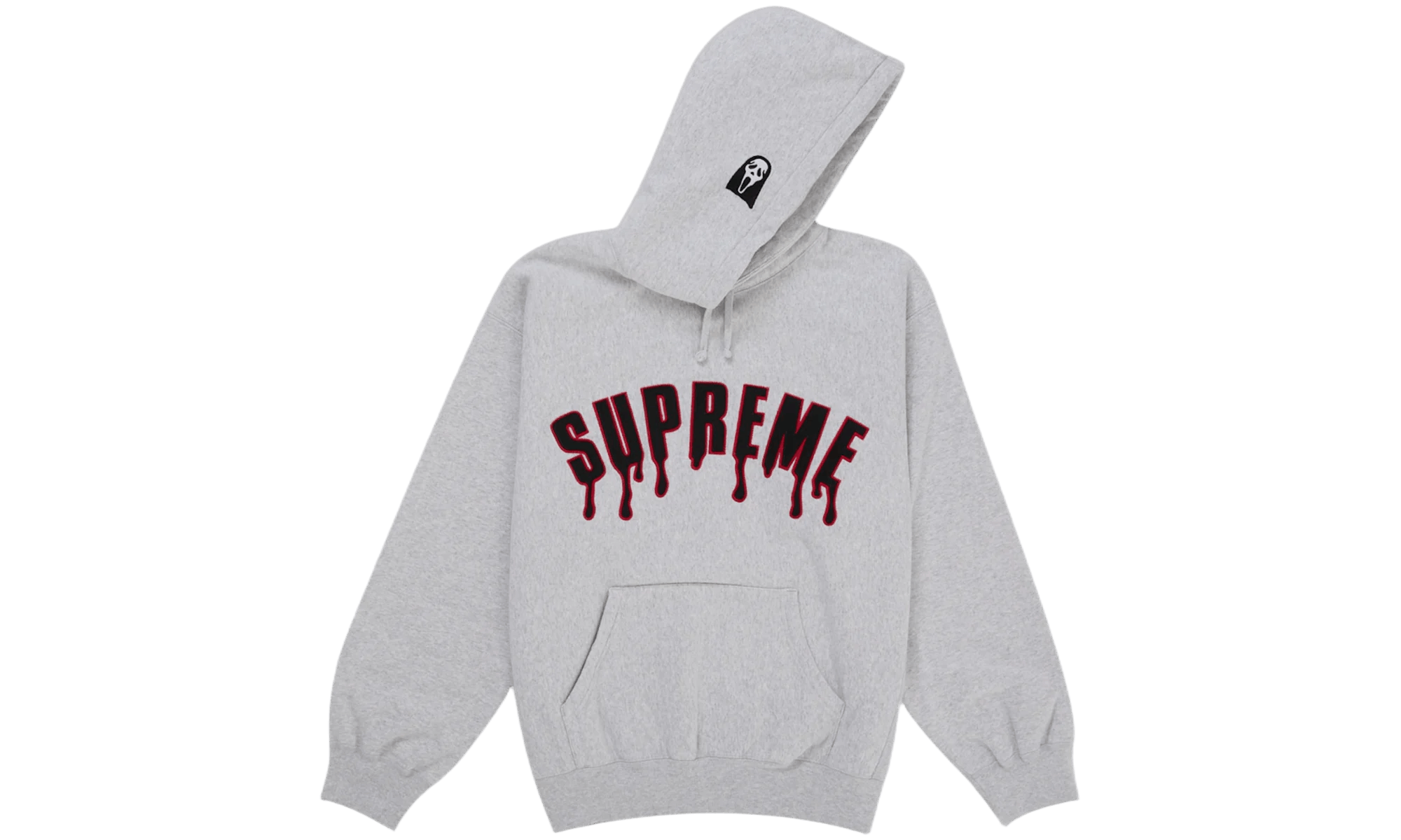 Supreme Ghostface Arc Hooded Sweatshirt Ash Grey Size US L / EU 52-54 / 3 - 2 Thumbnail