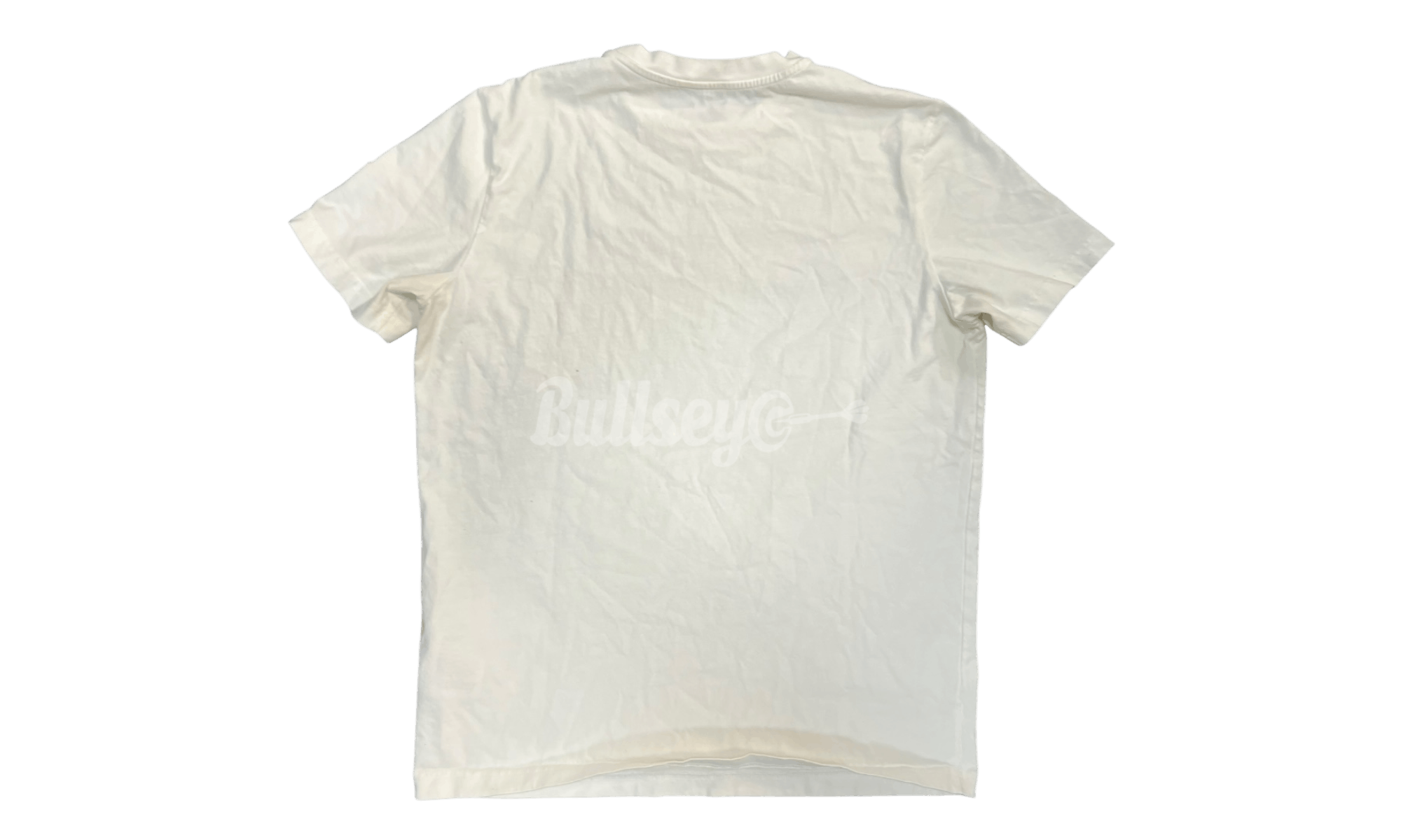 Moncler Flocked Logo White T-Shirt (PreOwned) Size US XL / EU 56 / 4 - 2 Thumbnail