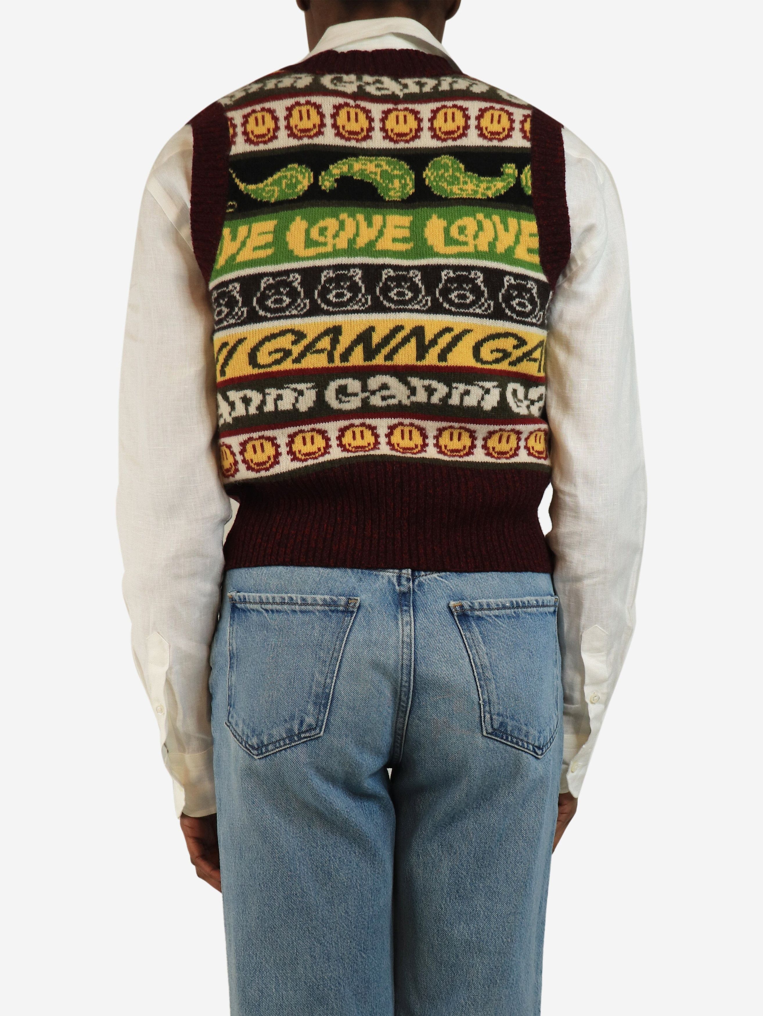 Other Burgundy smiley jumper vest - S Size S / US 4 / IT 40 - 2 Thumbnail