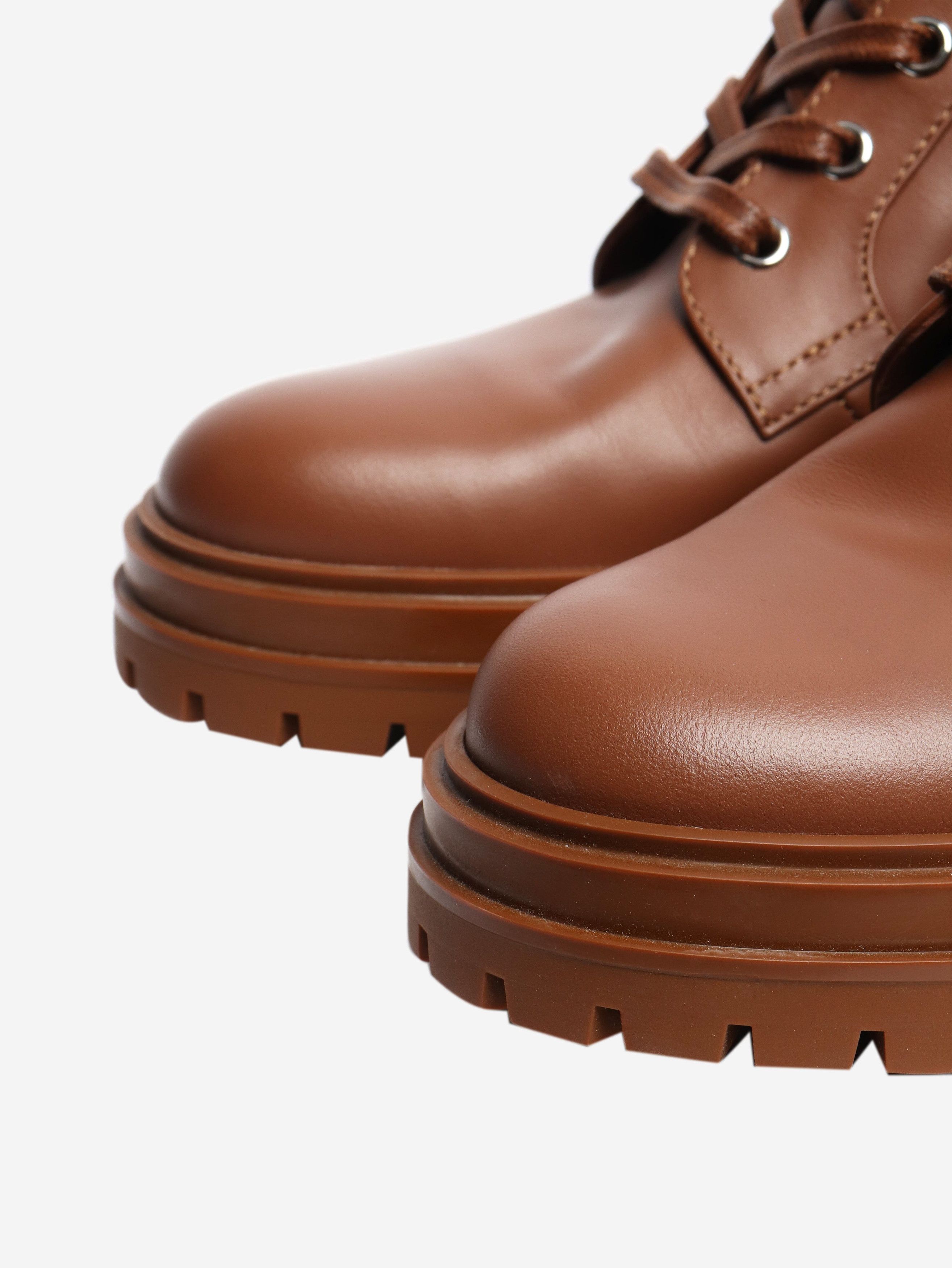 Other Brown Martis 20 ribbed-detail combat boots - EU 40 Size US 9 / IT 39 - 5 Thumbnail