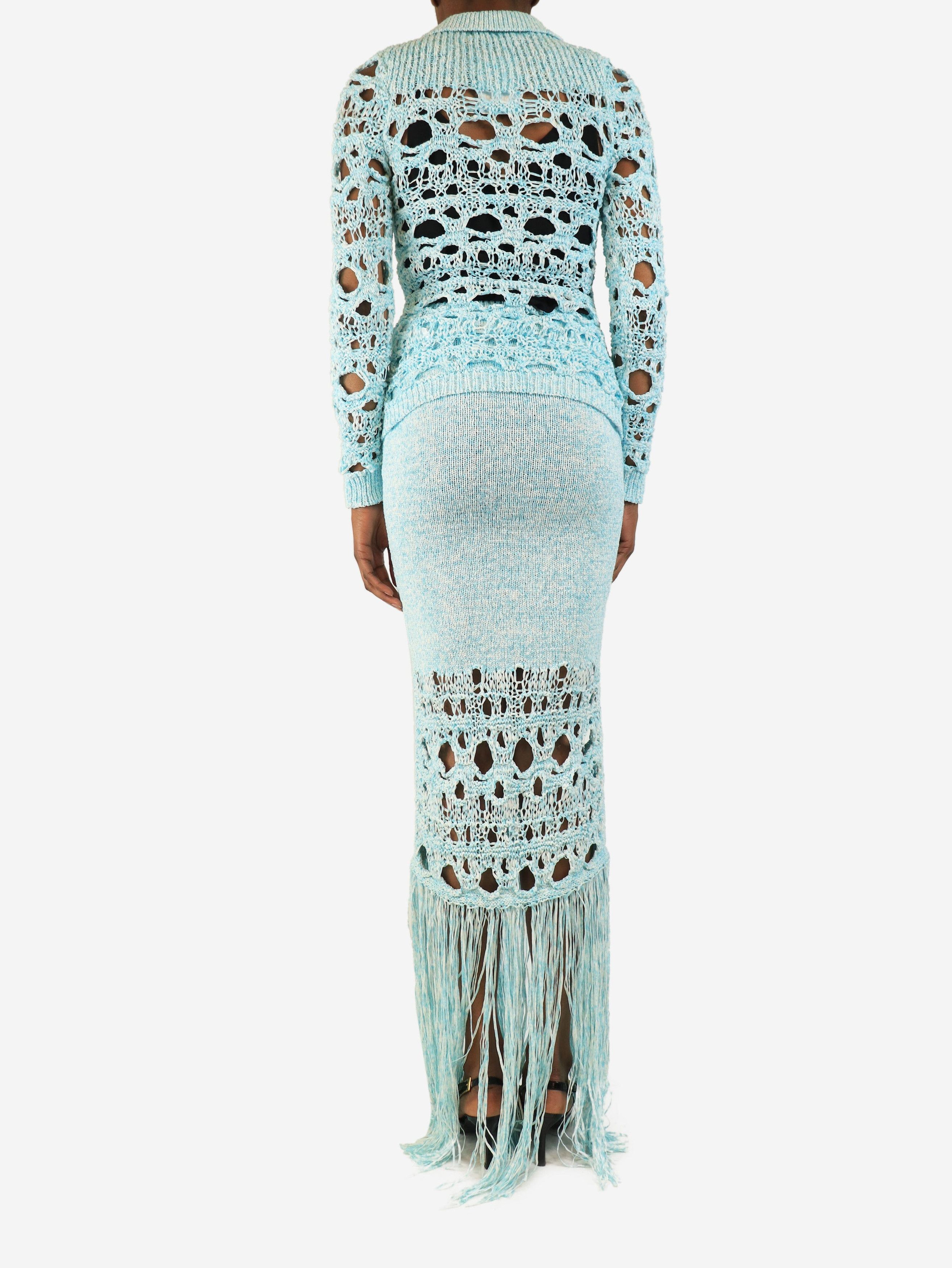 Christopher Esber Blue woven shirt and skirt set - XXS Size XXS / US 00 / IT 34 - 2 Thumbnail