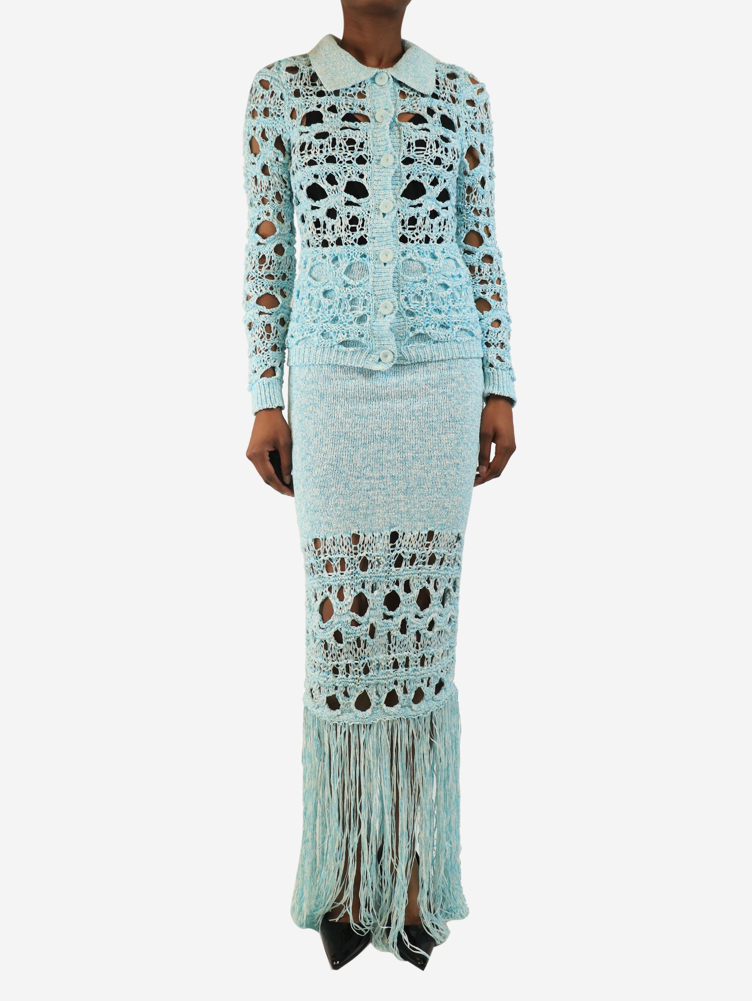 Christopher Esber Blue woven shirt and skirt set - XXS Size XXS / US 00 / IT 34 - 3 Thumbnail