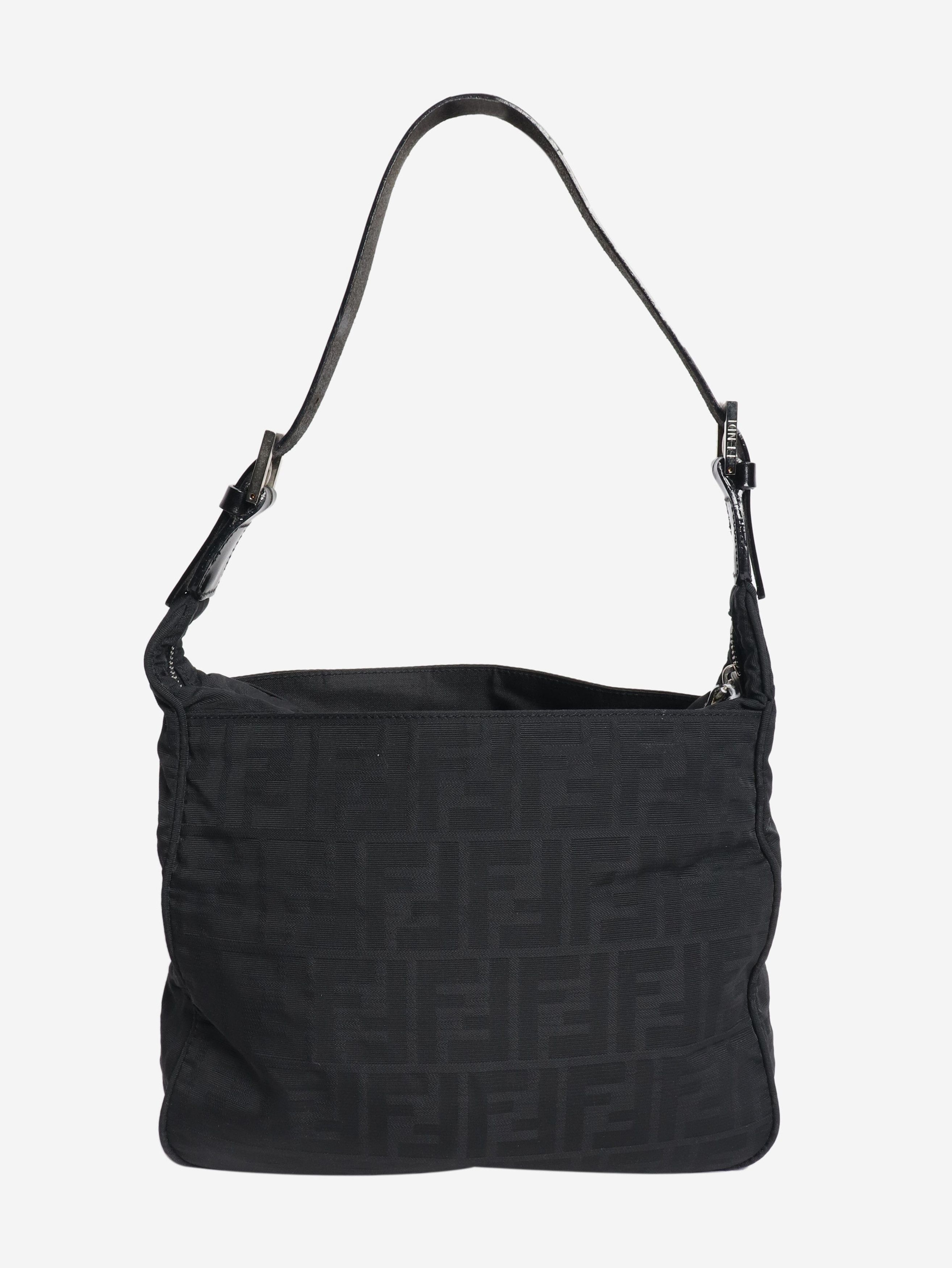 Fendi Black vintage Zucca shoulder bag Size ONE SIZE - 3 Thumbnail