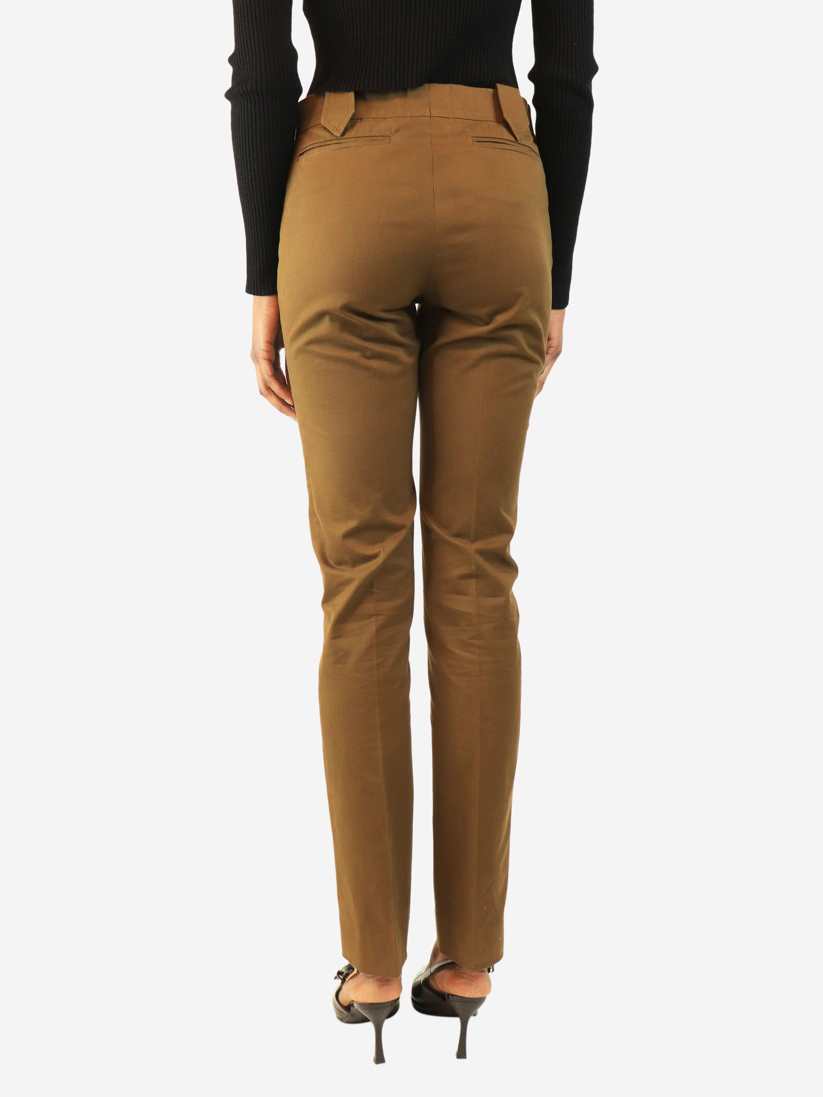 Gucci Khaki tapered trousers - UK 6 Size 26" / US 2 / IT 38 - 4 Thumbnail
