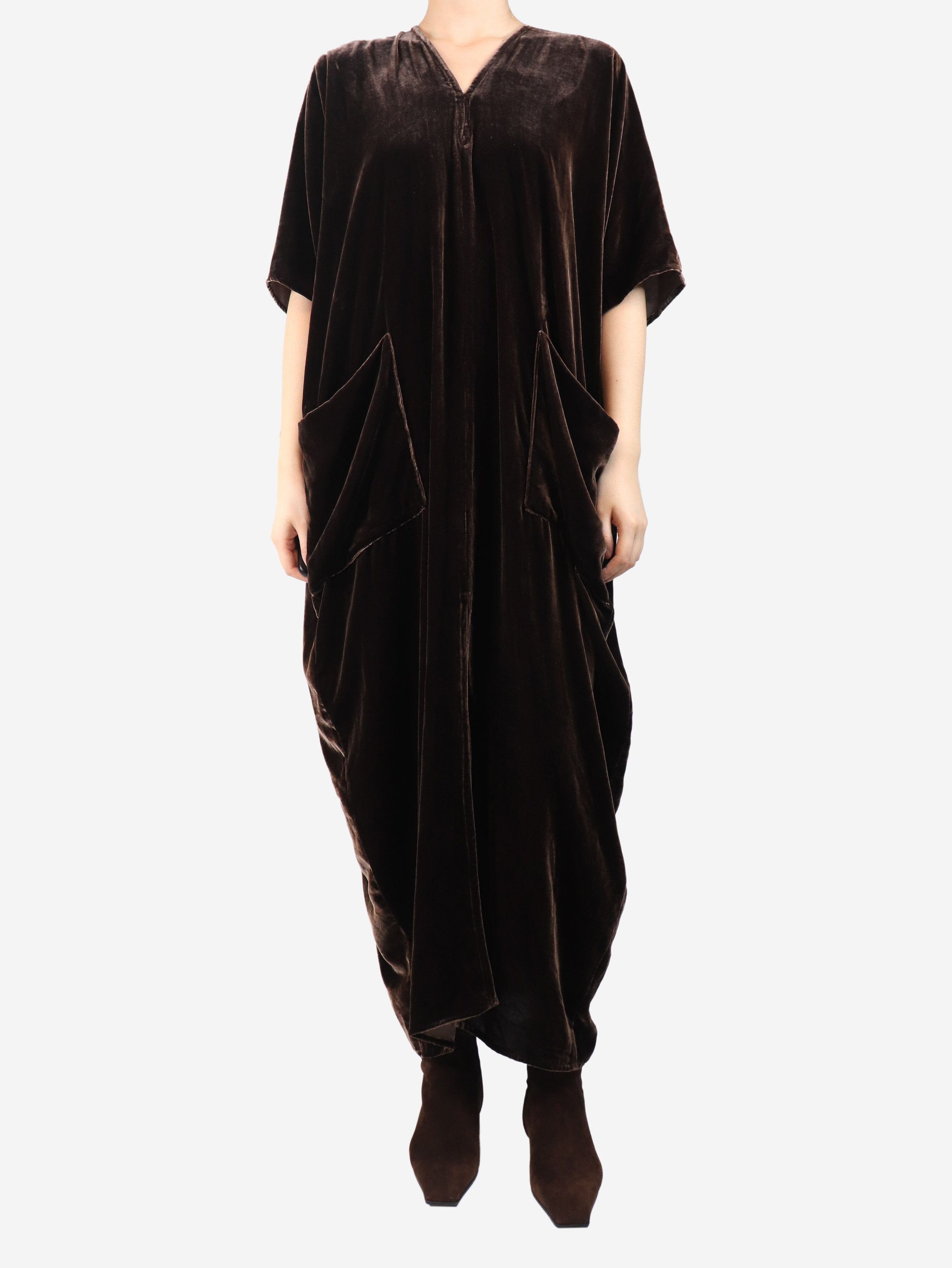 Other Brown velvet kaftan - M Size S / US 4 / IT 40 - 2 Thumbnail