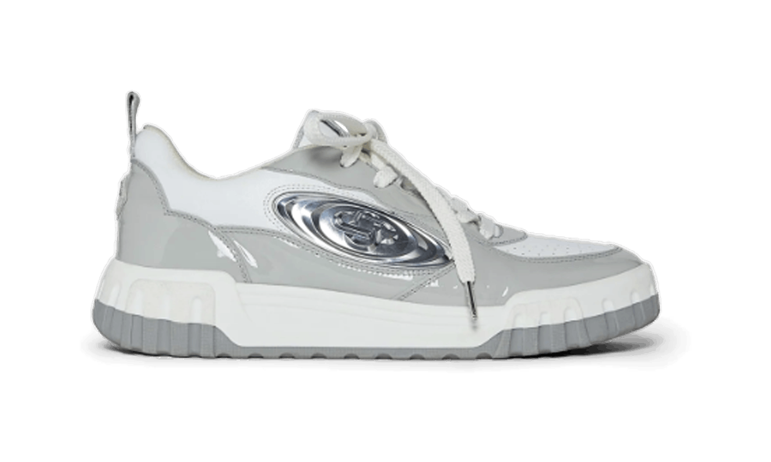 Casablanca Court Silver Sneakers Size US 11 / EU 44 - 3 Thumbnail