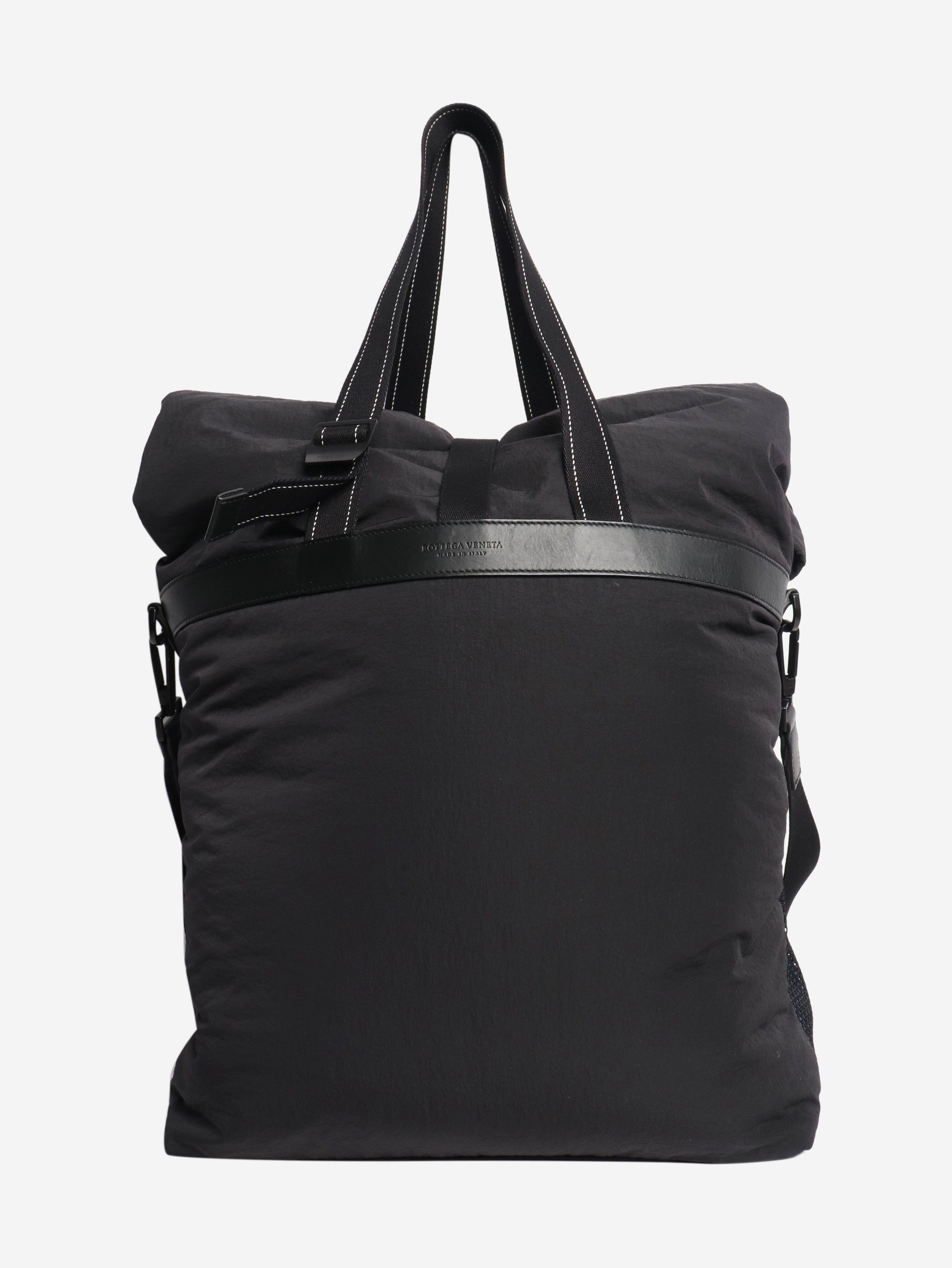 Bottega Veneta Black nylon padded tote bag Size ONE SIZE - 3 Thumbnail