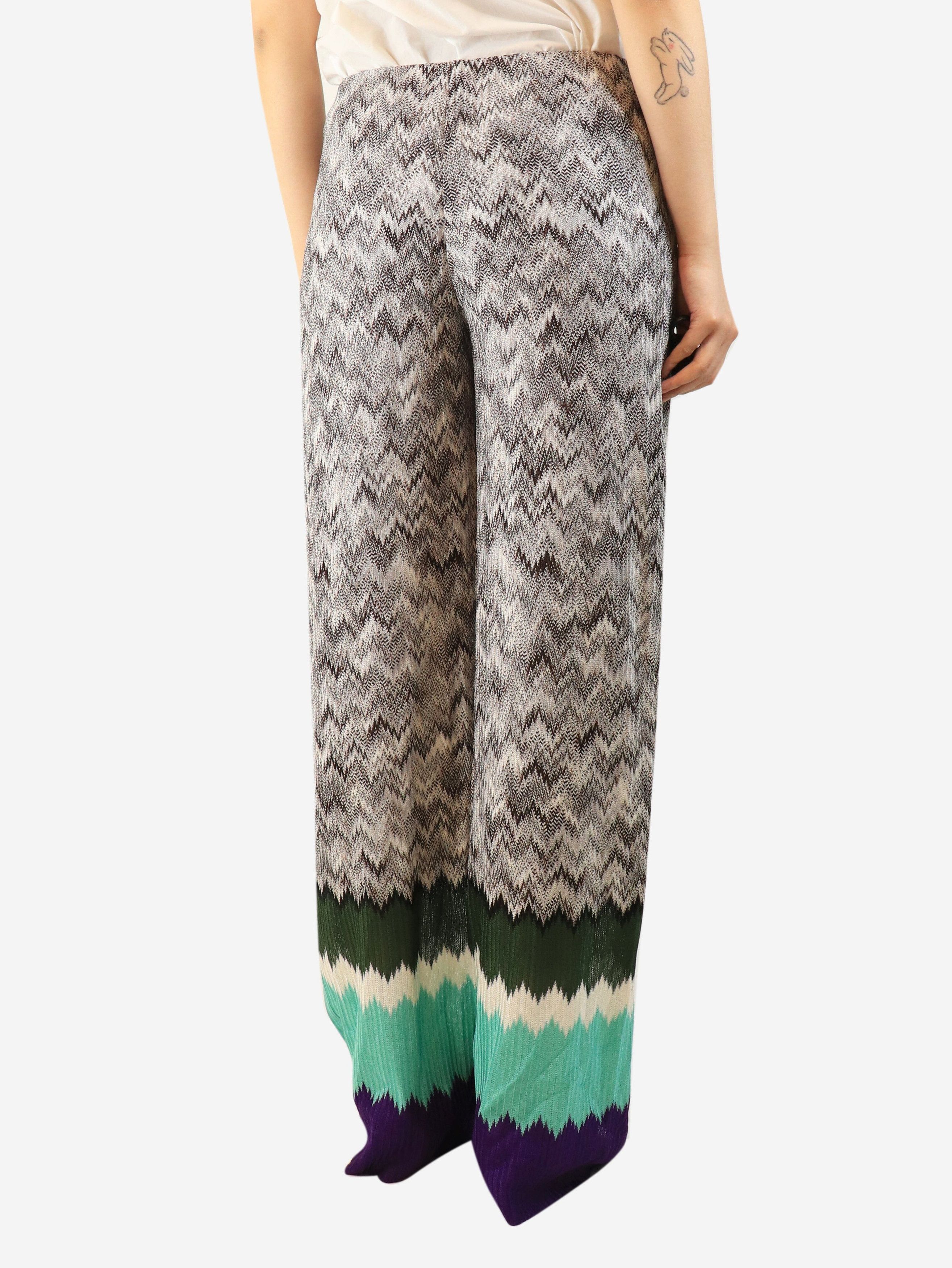 Missoni Grey zig-zag trousers - UK 12 Size 30" / US 8 / IT 44 - 3 Thumbnail
