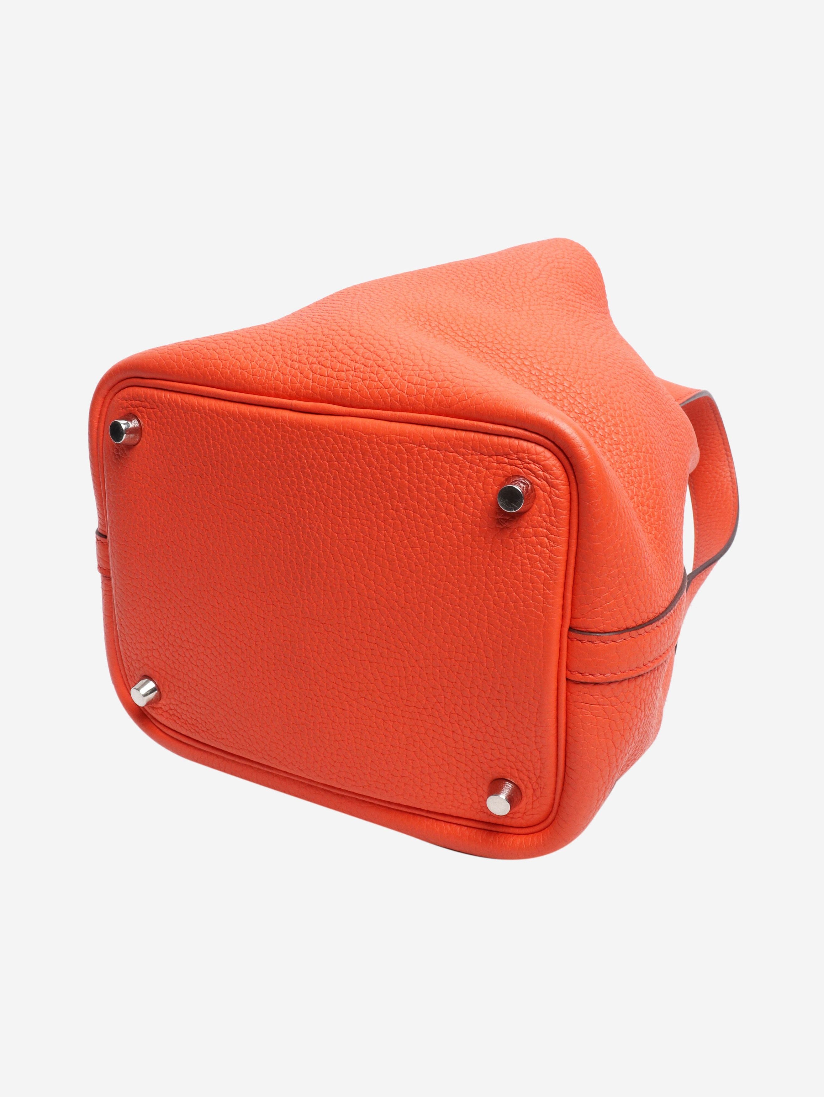 Other Orange Clemence 18 Picotin Lock handbag Size ONE SIZE - 4 Thumbnail