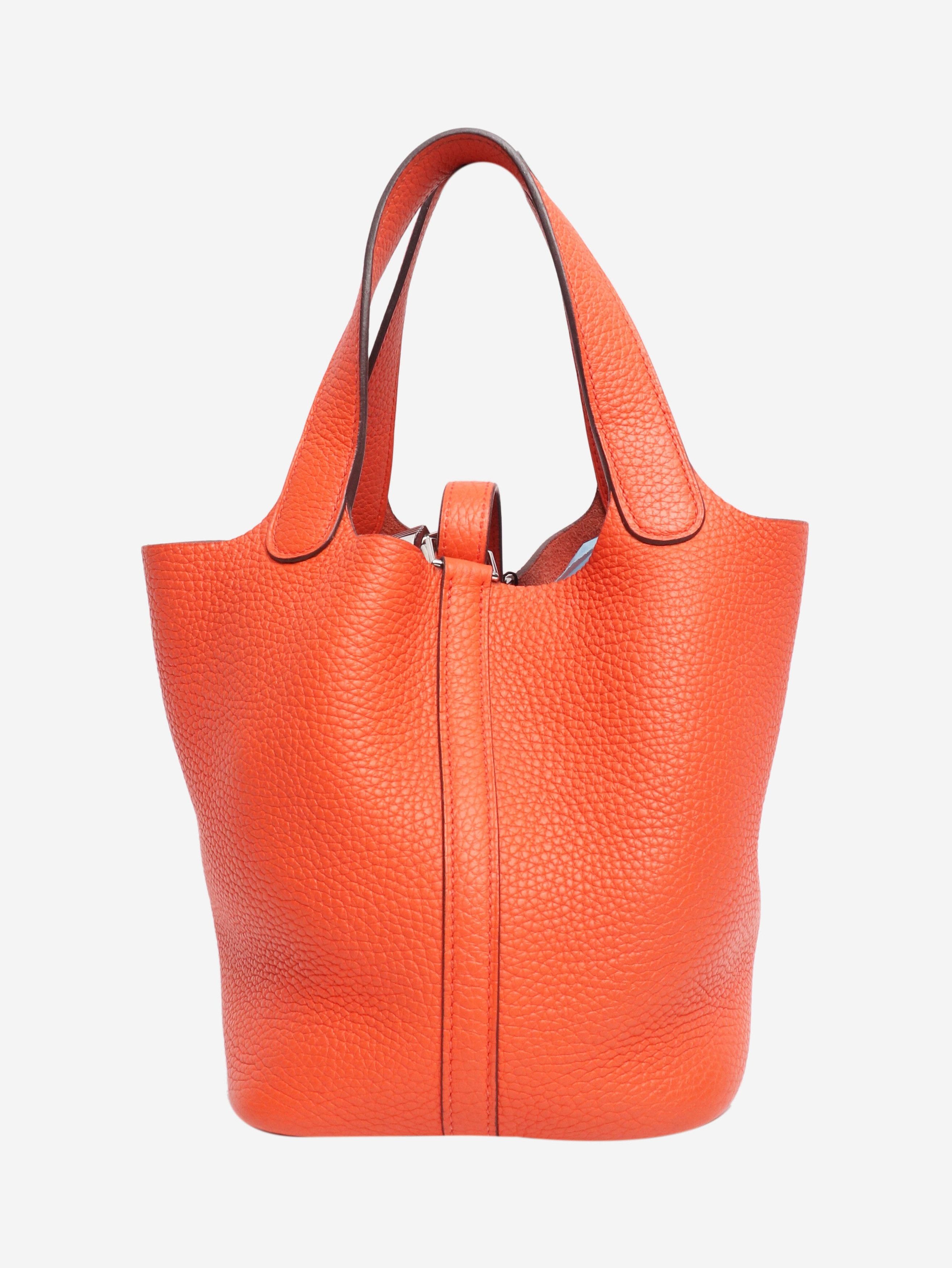 Other Orange Clemence 18 Picotin Lock handbag Size ONE SIZE - 2 Thumbnail