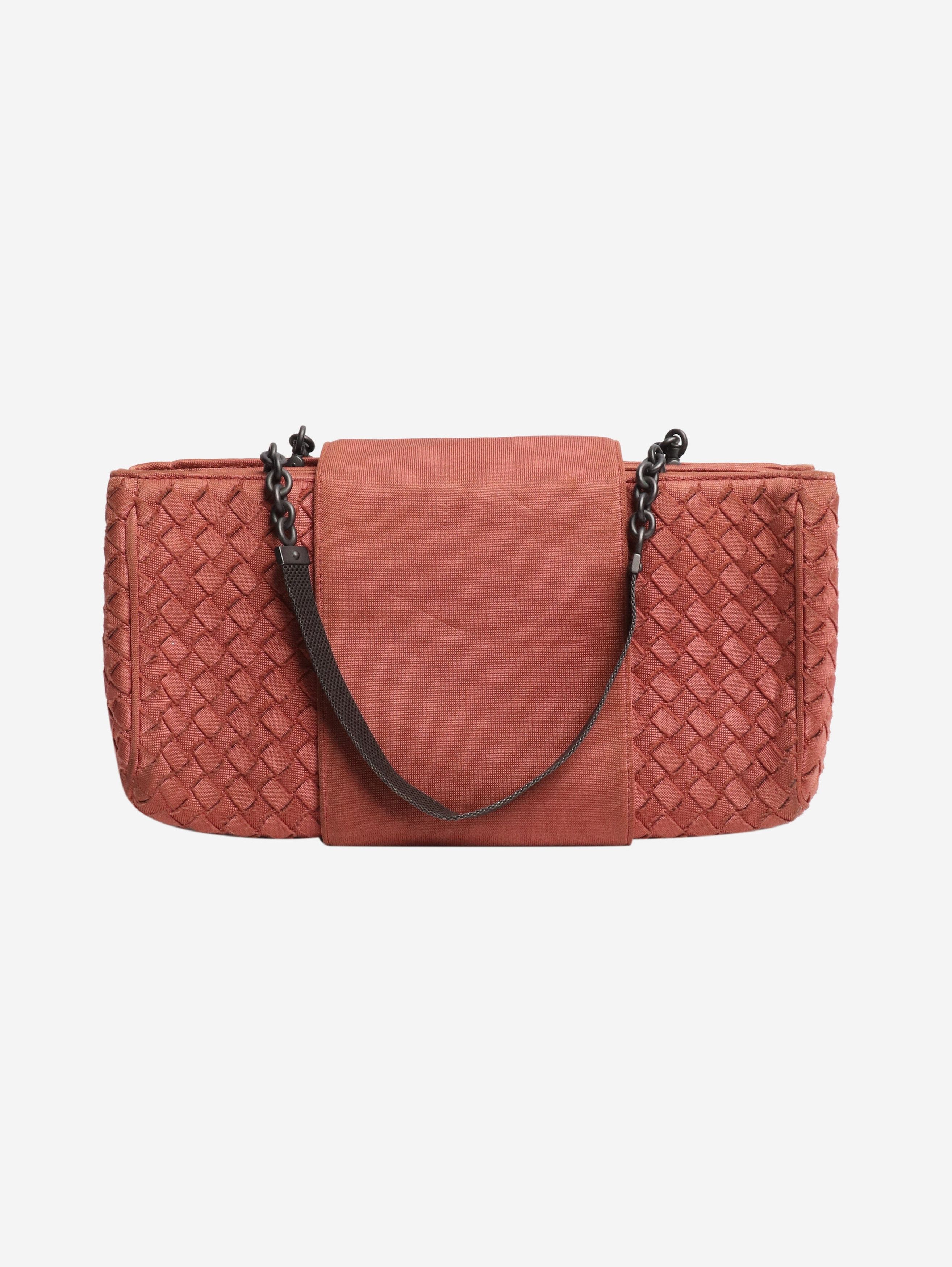 Bottega Veneta Pink Intrecciato canvas shoulder bag Size ONE SIZE - 3 Thumbnail
