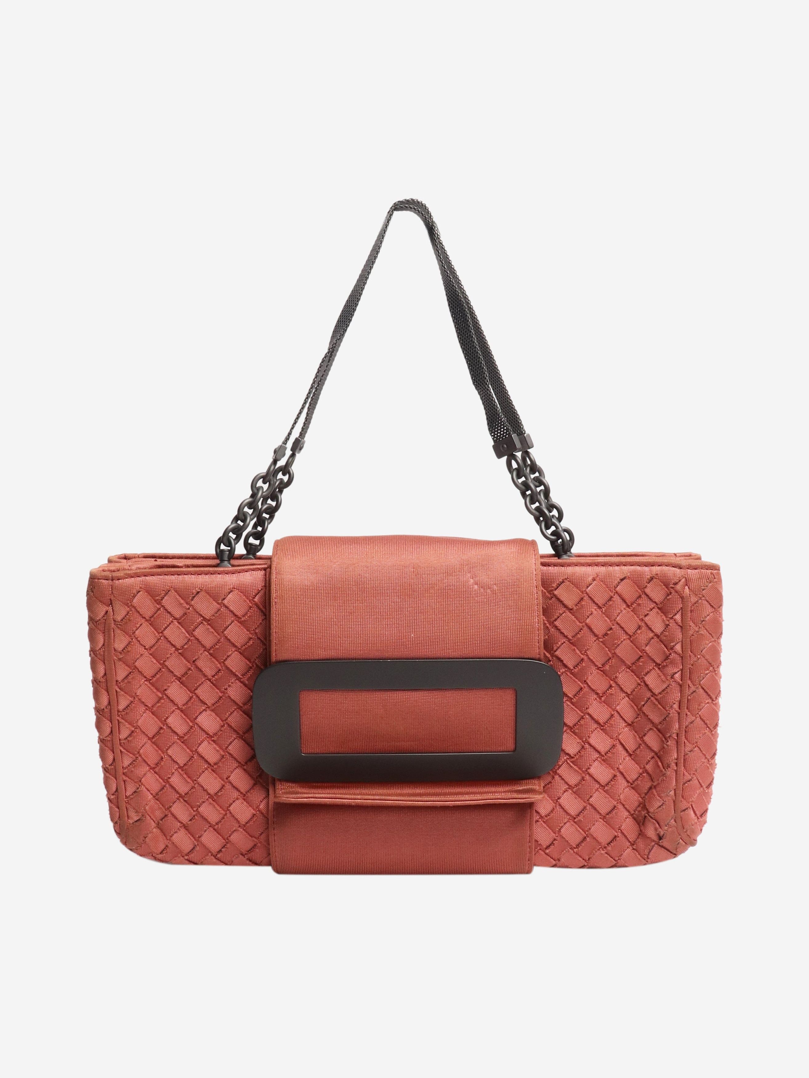 Bottega Veneta Pink Intrecciato canvas shoulder bag Size ONE SIZE - 2 Thumbnail